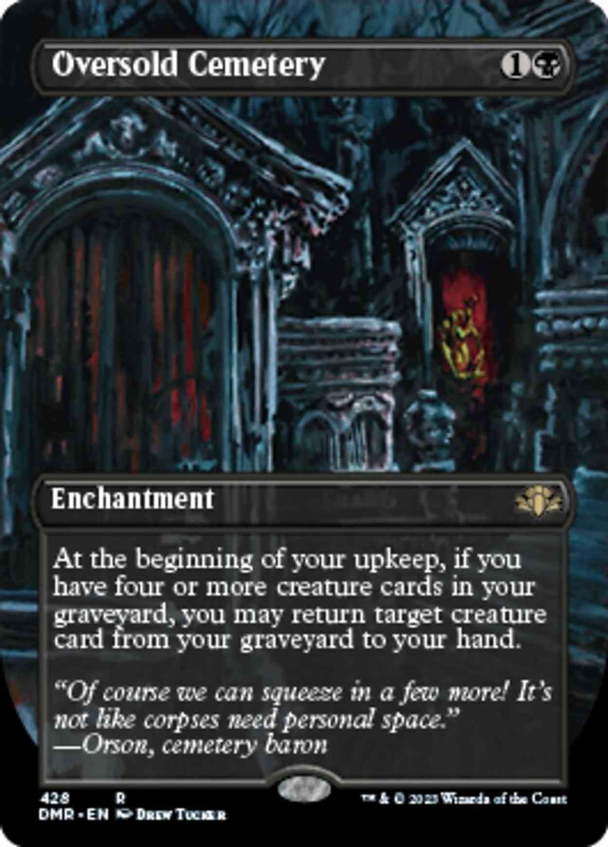 Oversold Cemetery (Borderless) magic card front