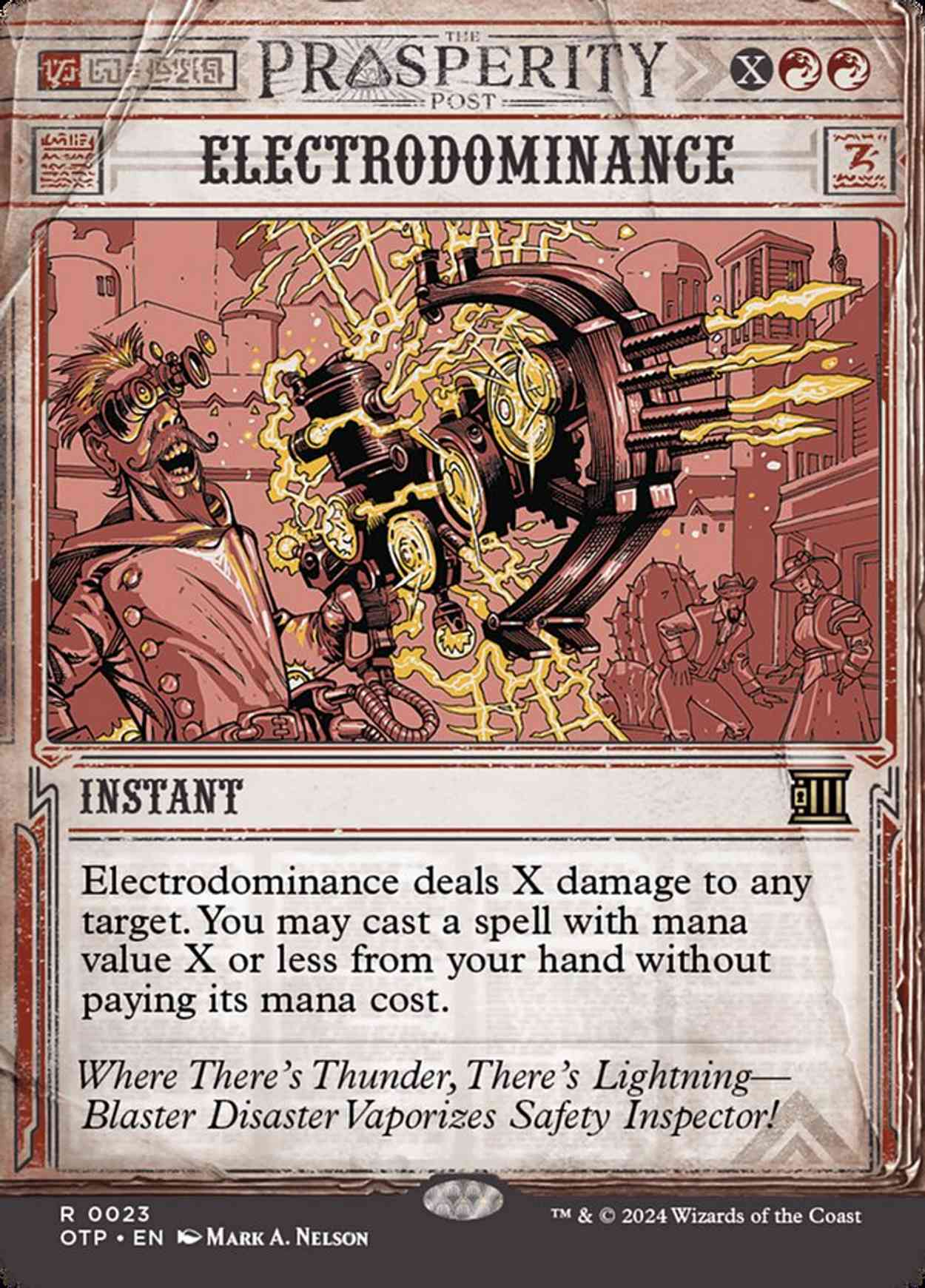 Electrodominance magic card front