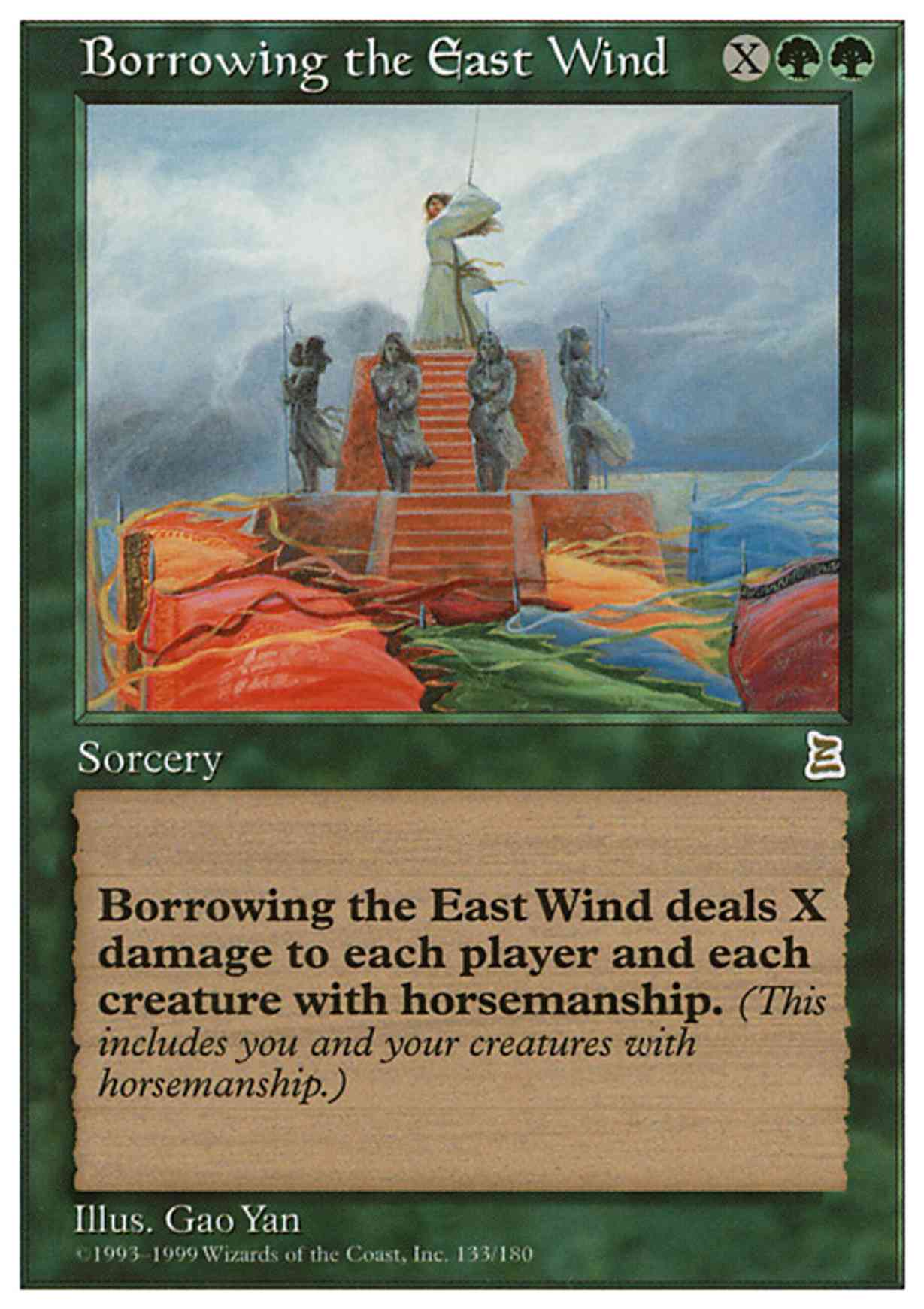 Borrowing the East Wind magic card front