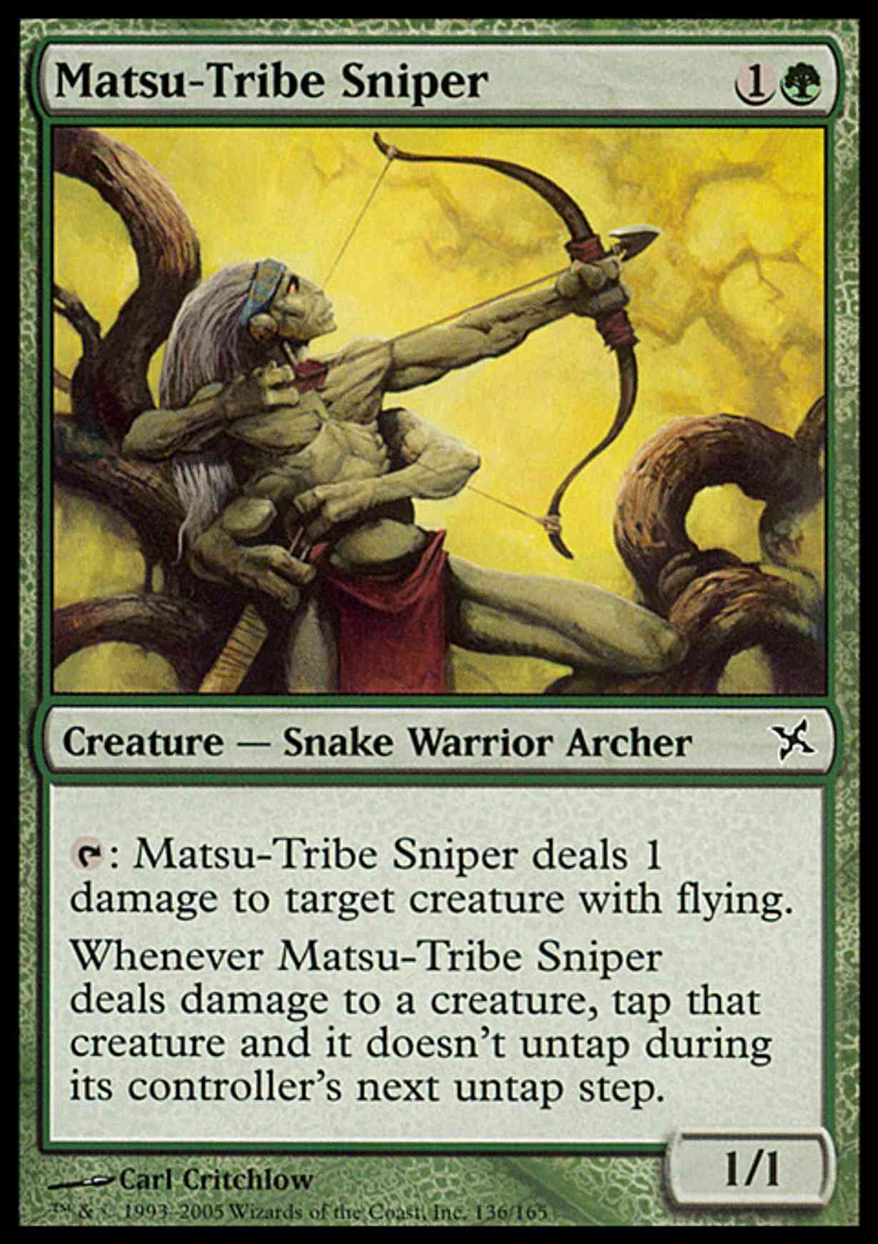 Matsu-Tribe Sniper magic card front