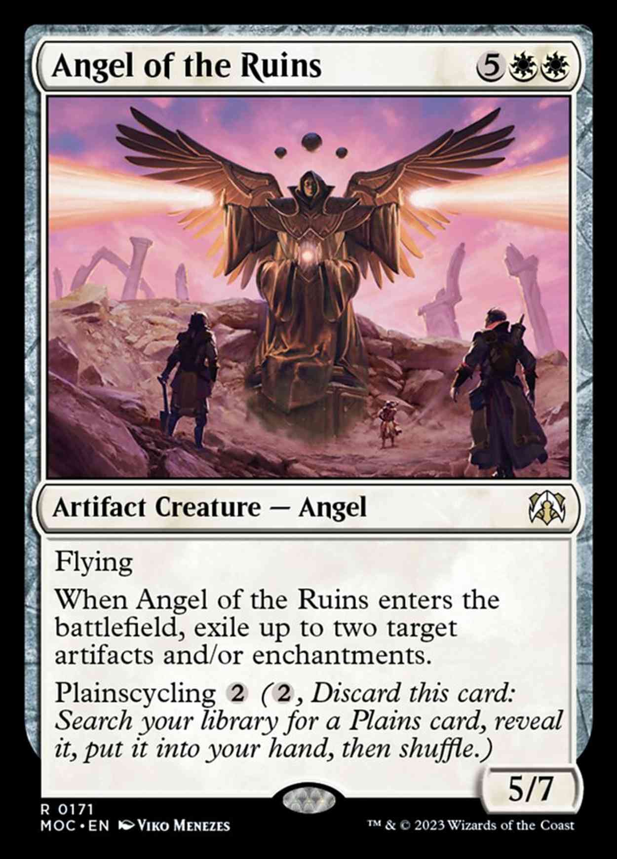 Angel of the Ruins magic card front