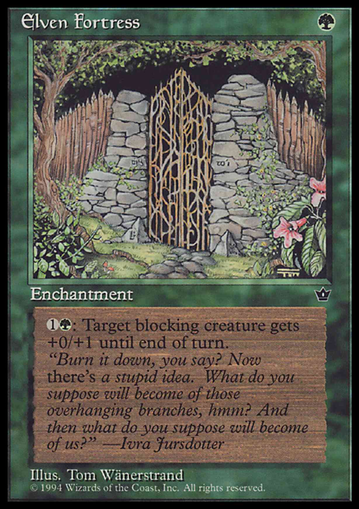 Elven Fortress (Wanerstrand) magic card front
