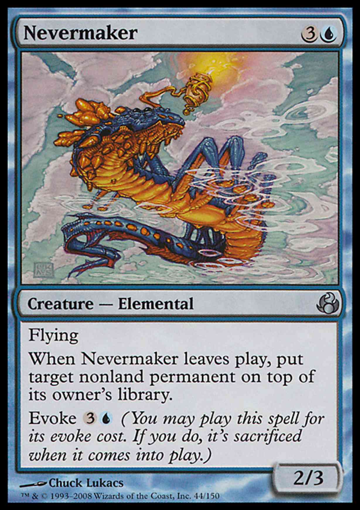 Nevermaker magic card front