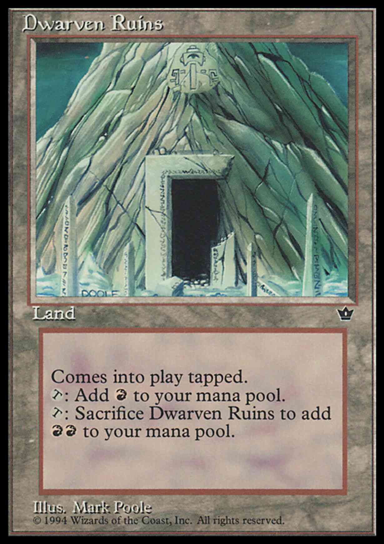 Dwarven Ruins magic card front