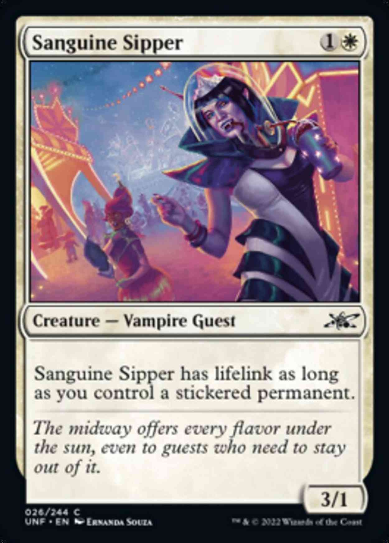 Sanguine Sipper magic card front