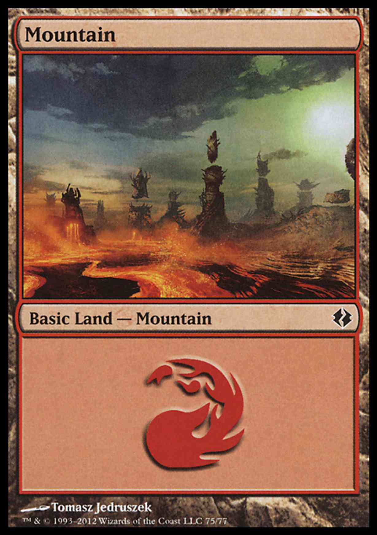 Mountain (75)  magic card front