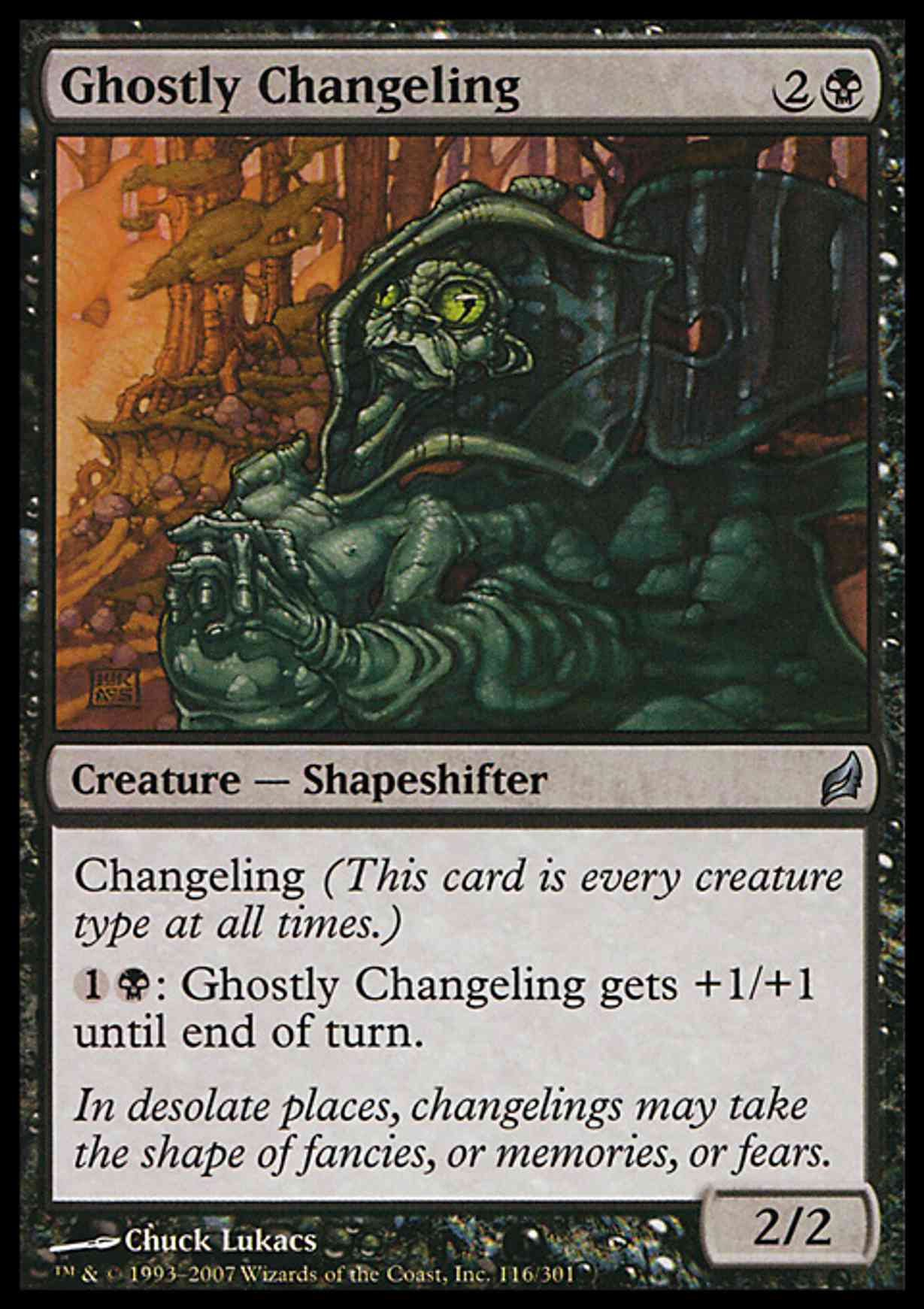 Ghostly Changeling magic card front