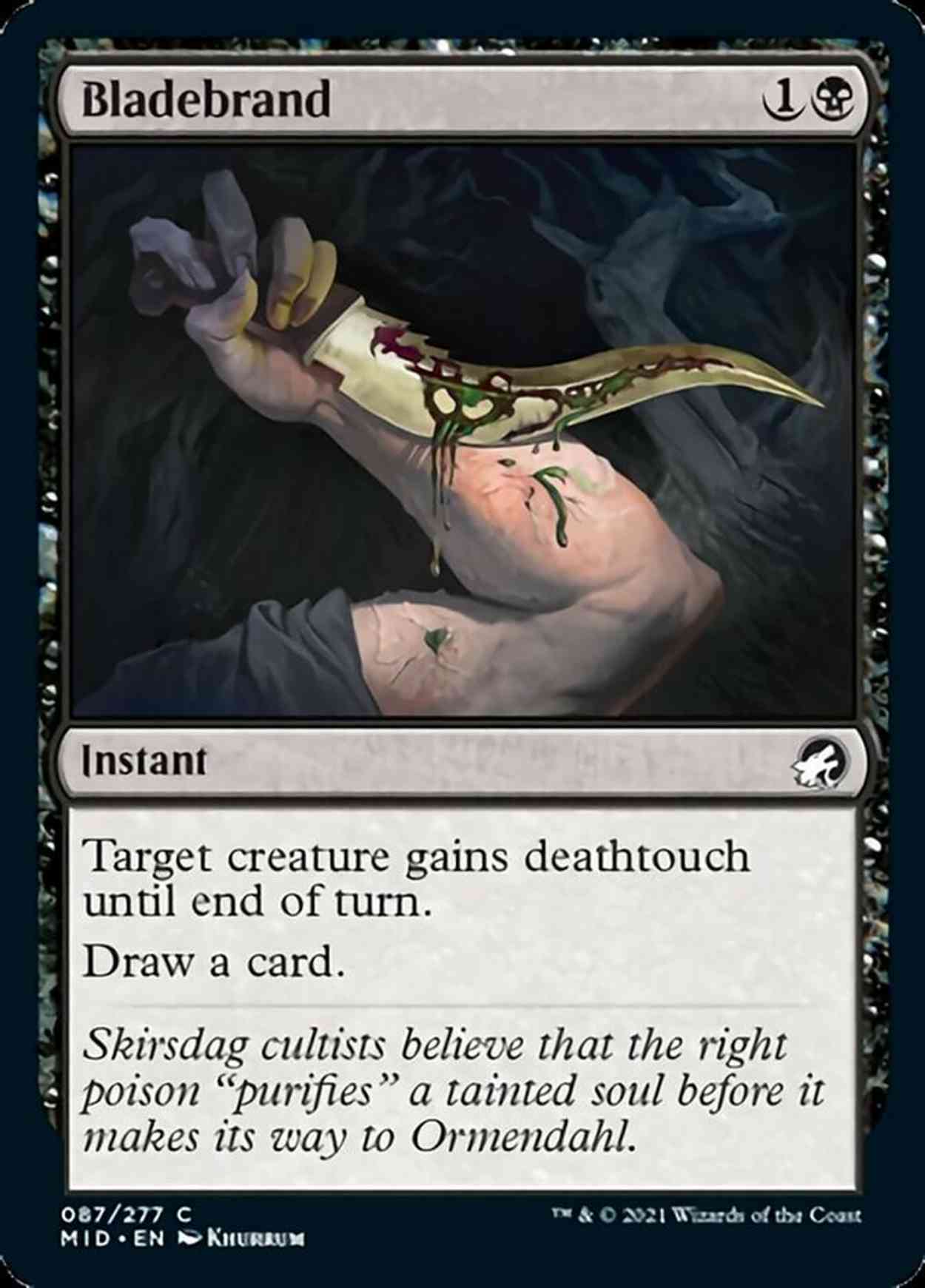 Bladebrand magic card front