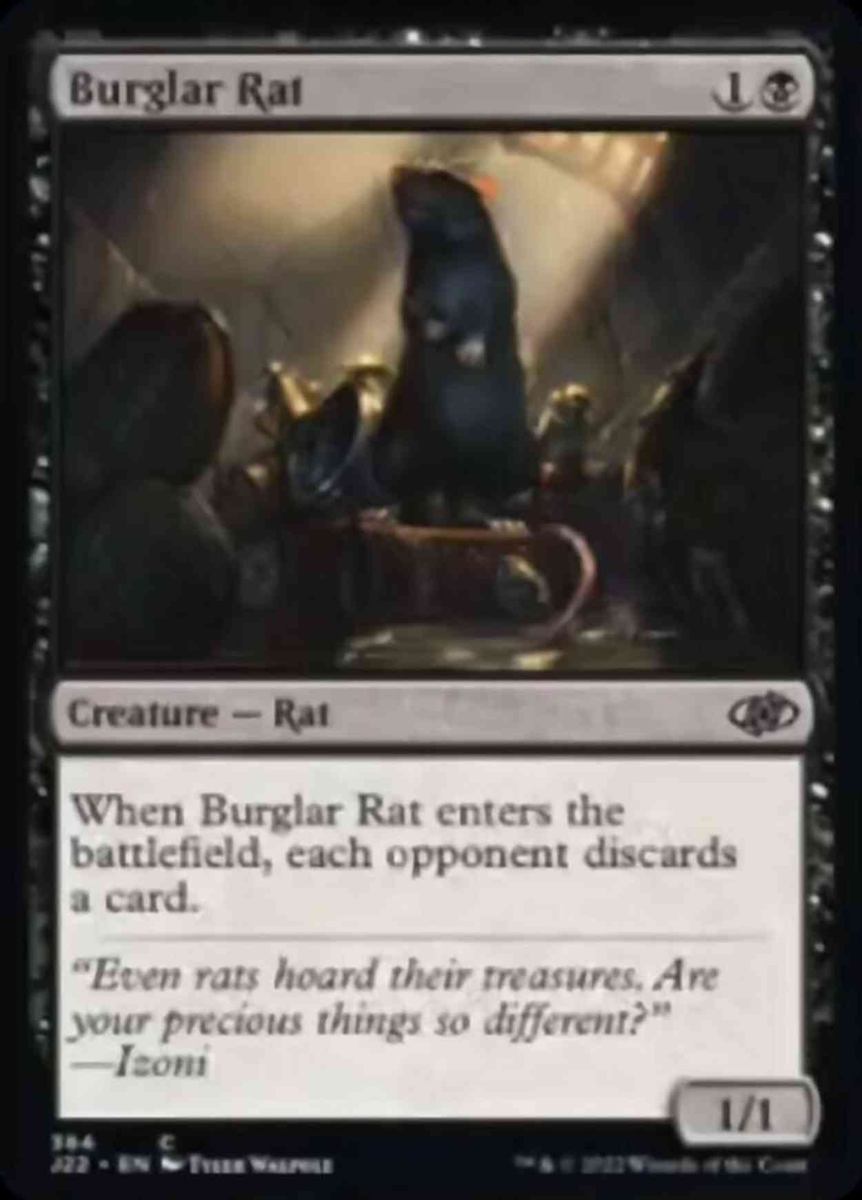 Burglar Rat magic card front