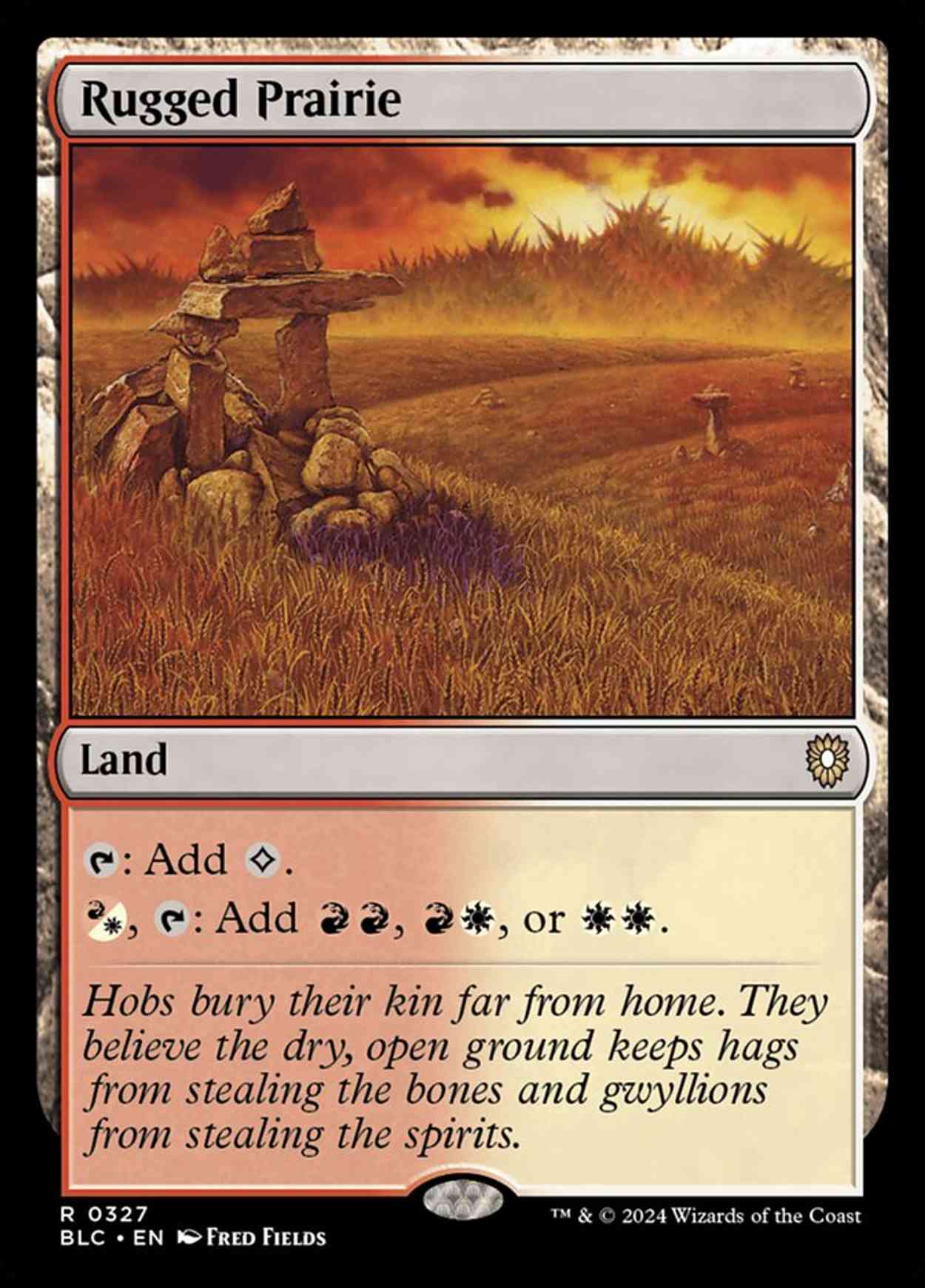 Rugged Prairie magic card front