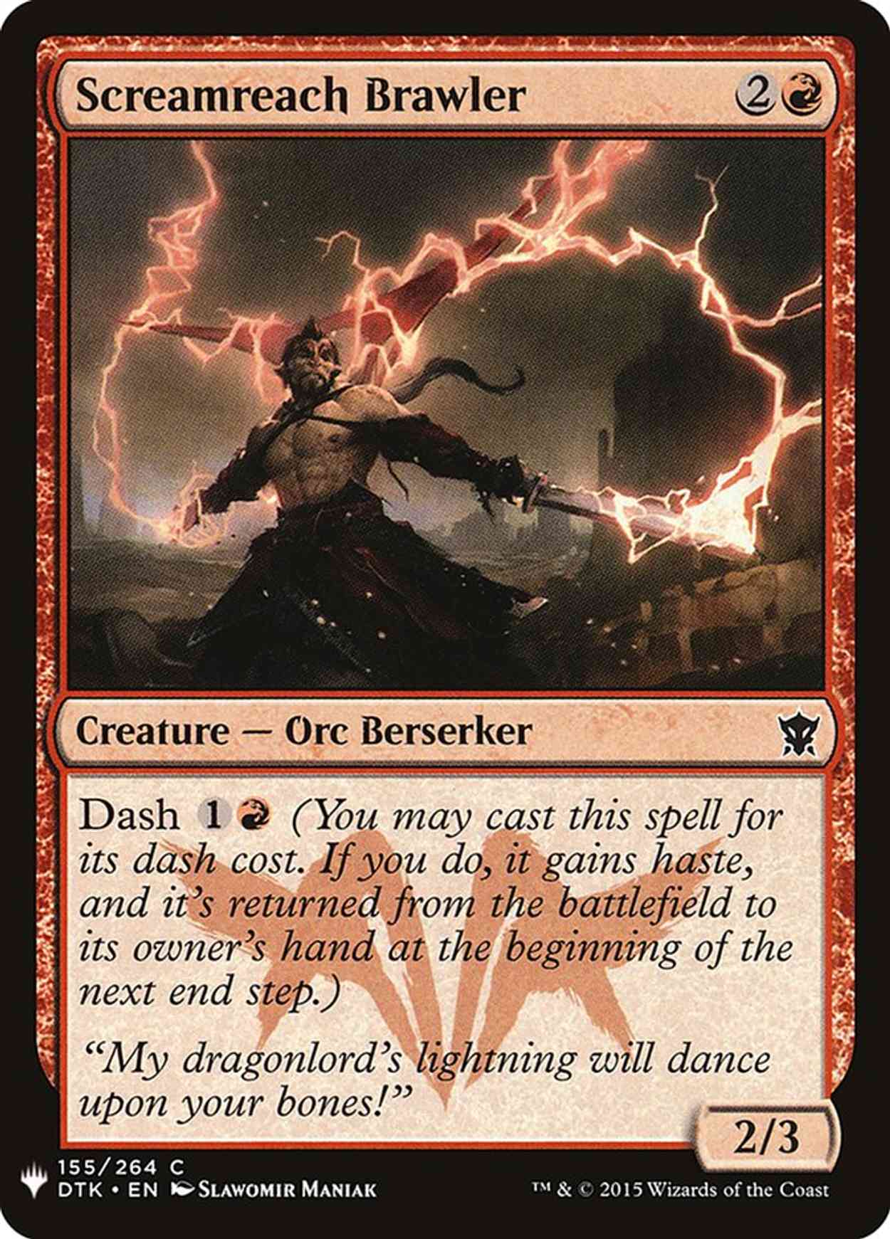 Screamreach Brawler magic card front