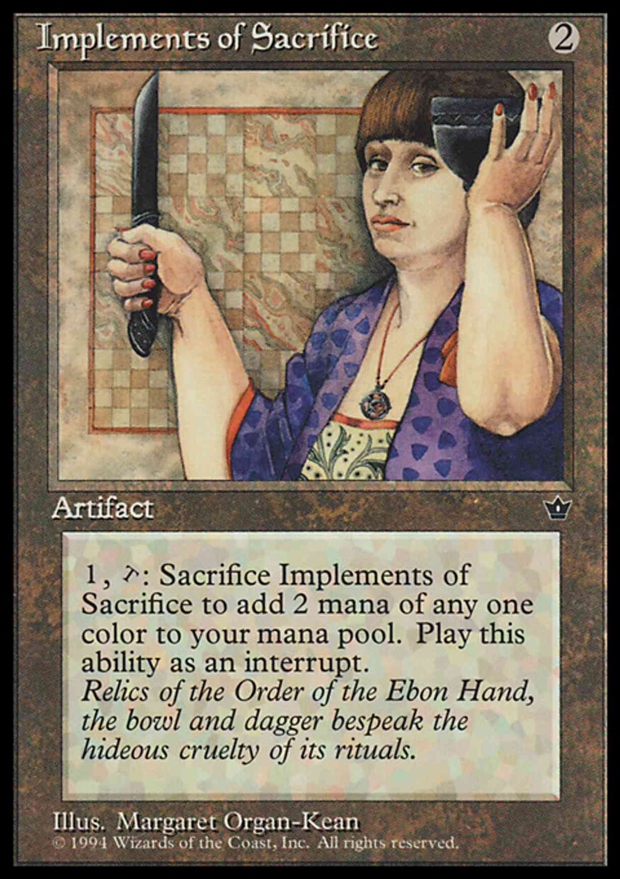 Implements of Sacrifice magic card front