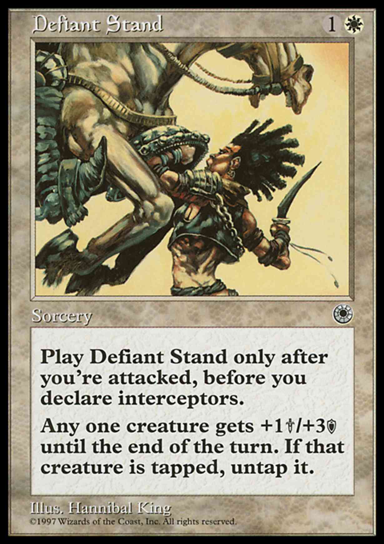 Defiant Stand magic card front
