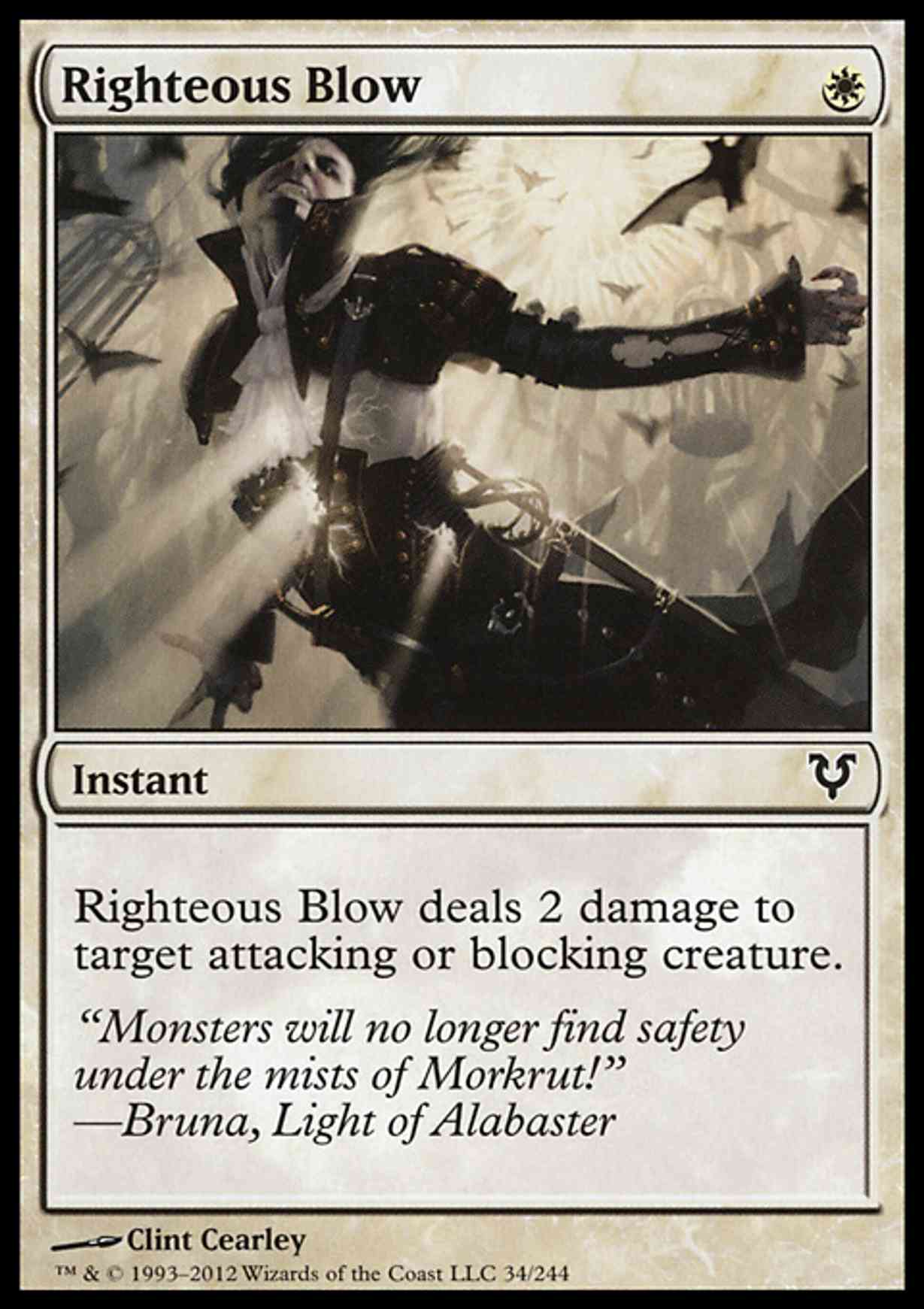Righteous Blow magic card front
