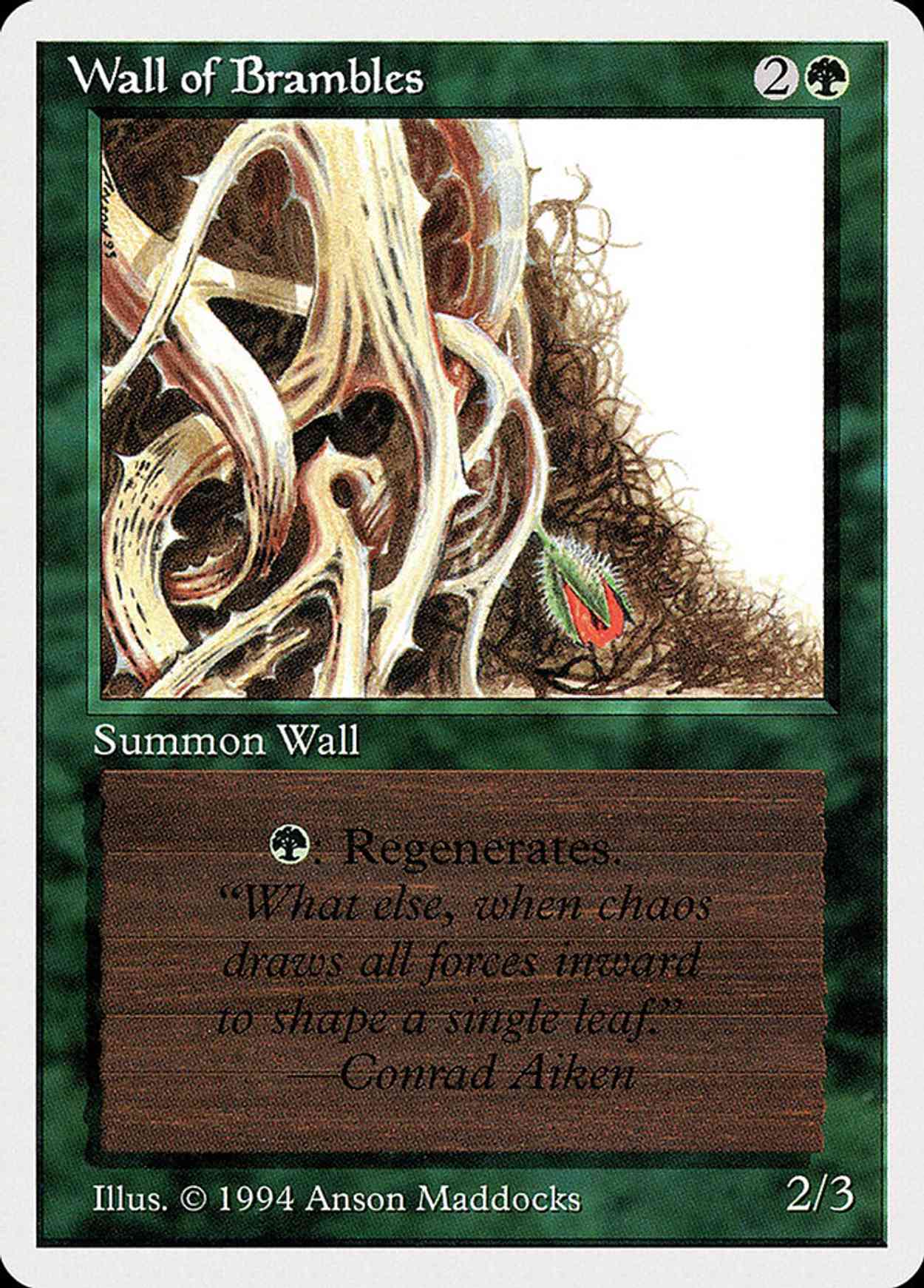 Wall of Brambles magic card front