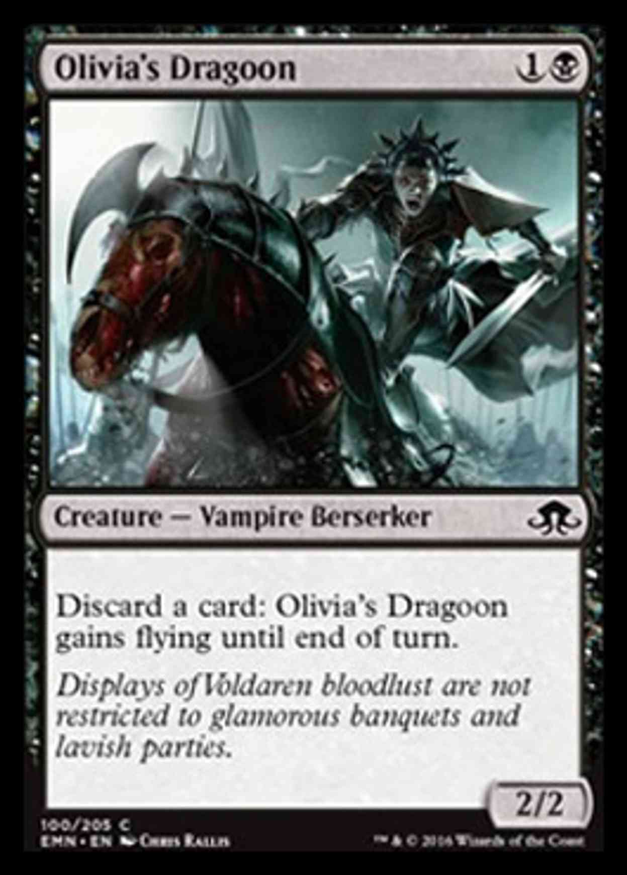 Olivia's Dragoon magic card front