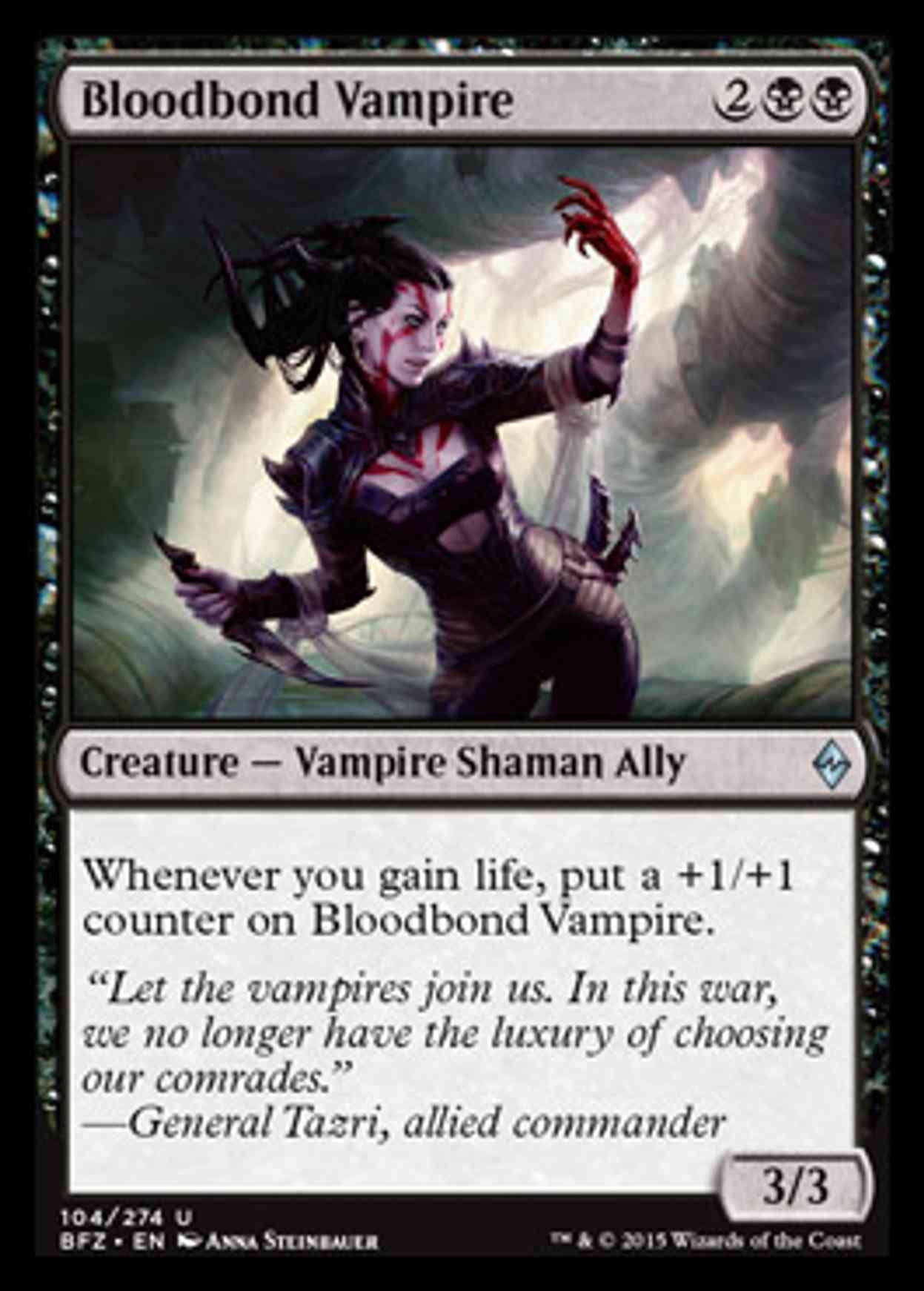 Bloodbond Vampire magic card front