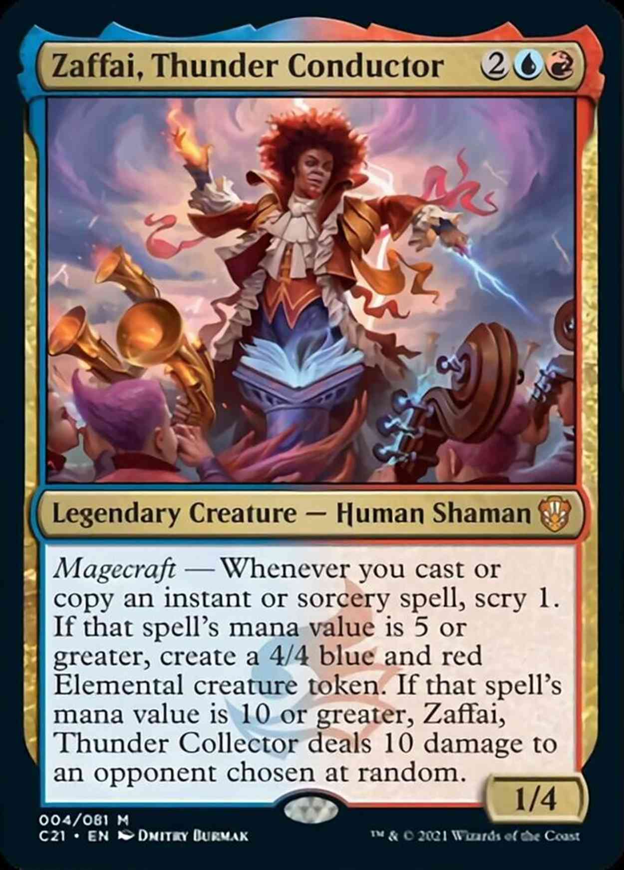 Zaffai, Thunder Conductor magic card front