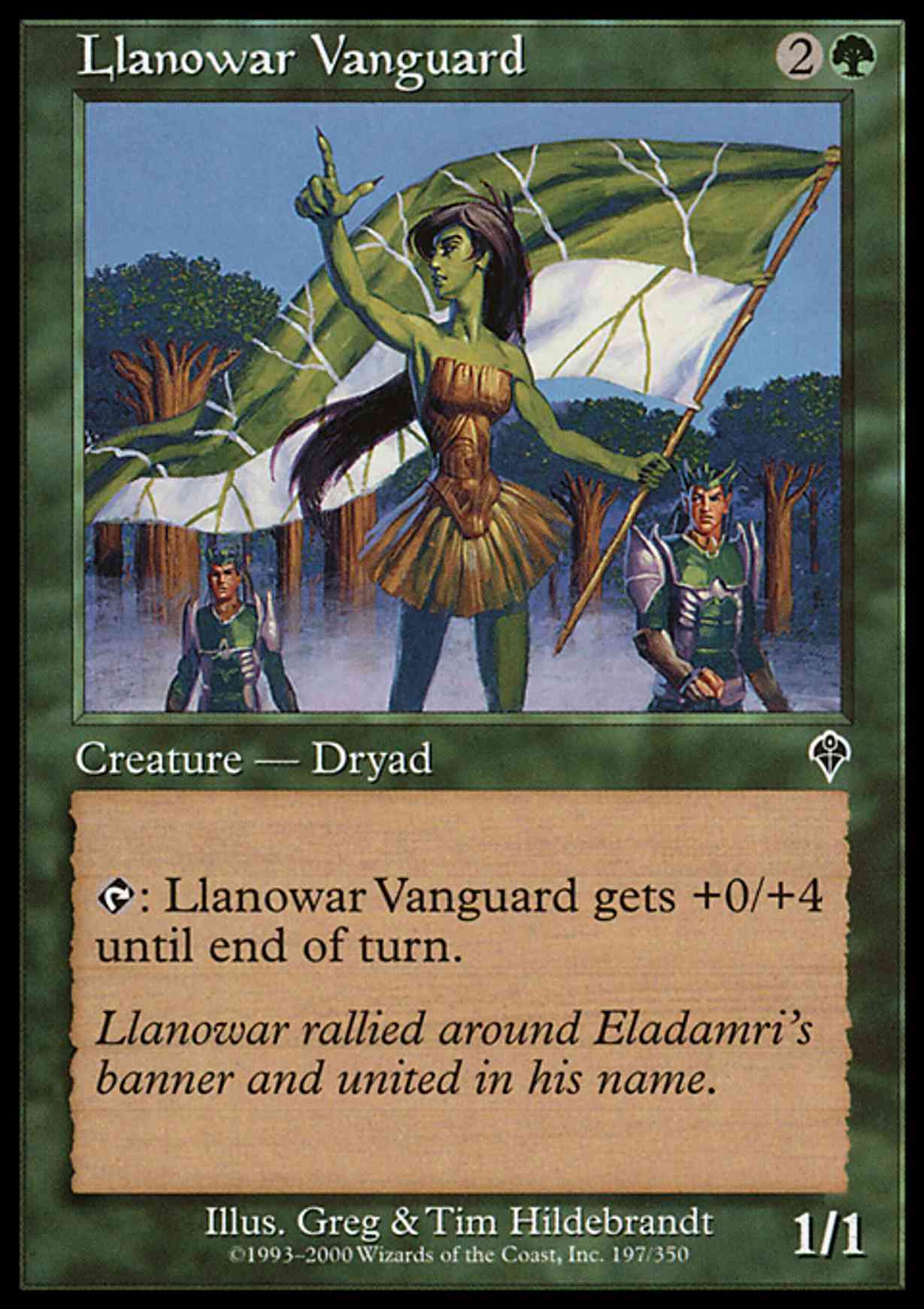 Llanowar Vanguard magic card front