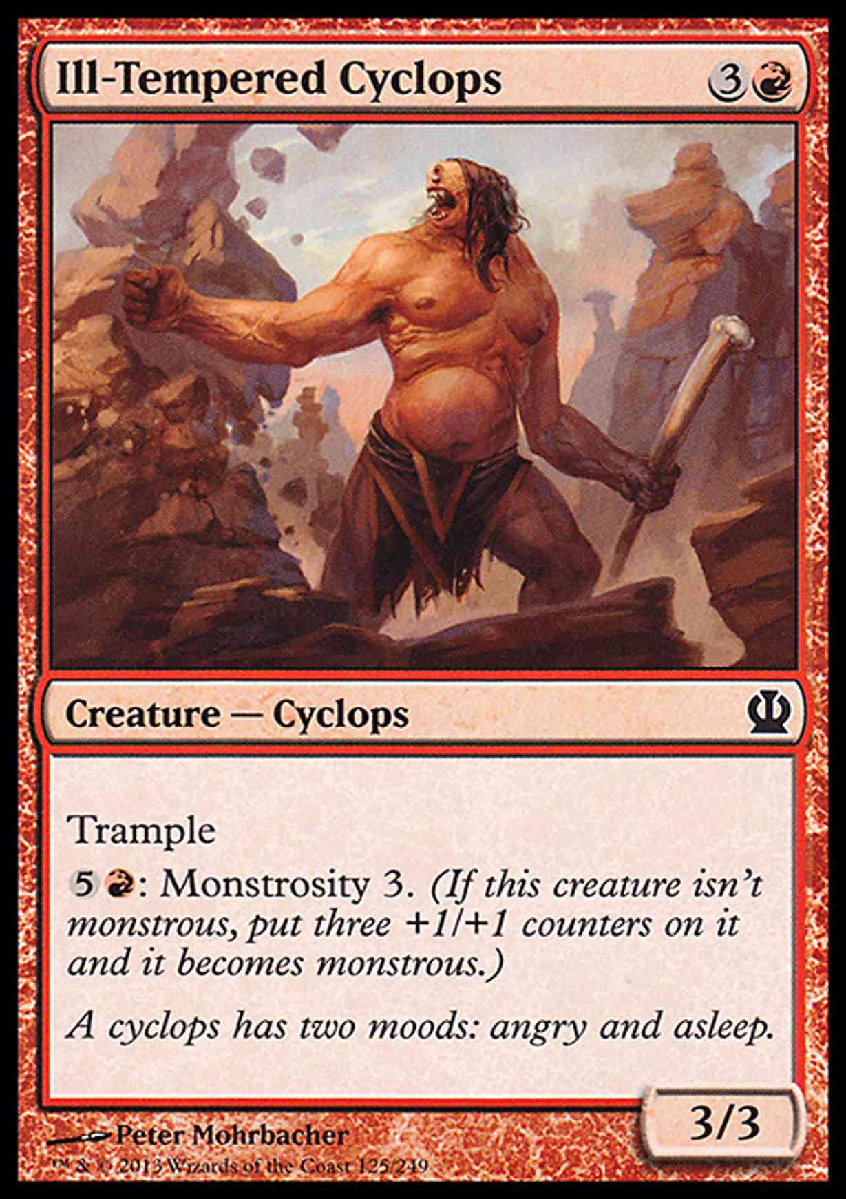 Ill-Tempered Cyclops magic card front