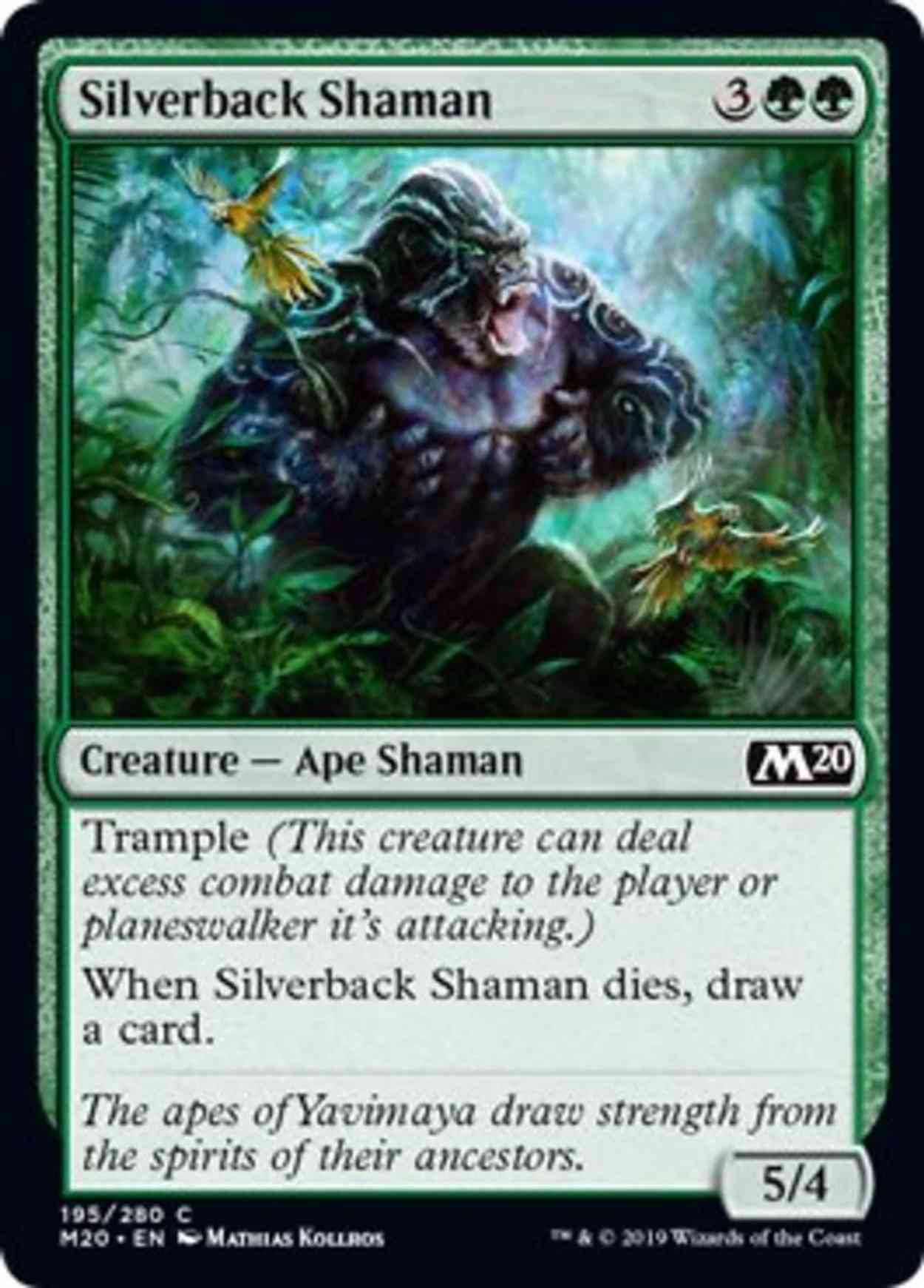 Silverback Shaman magic card front
