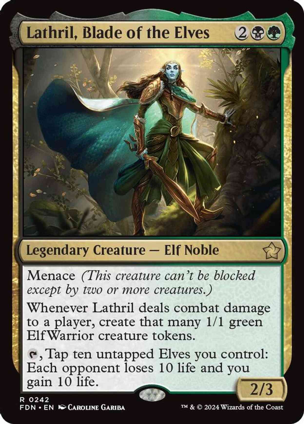 Lathril, Blade of the Elves magic card front