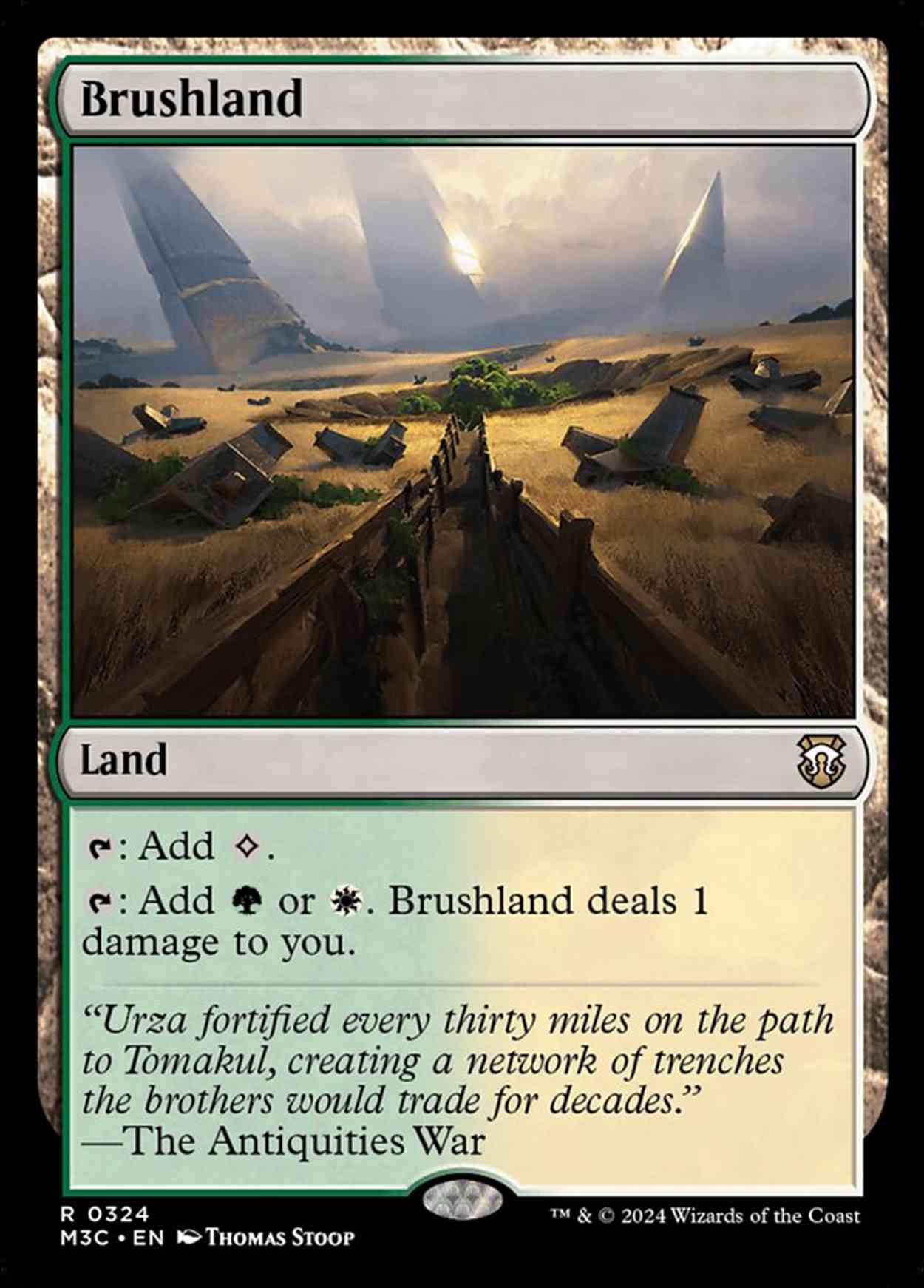 Brushland magic card front