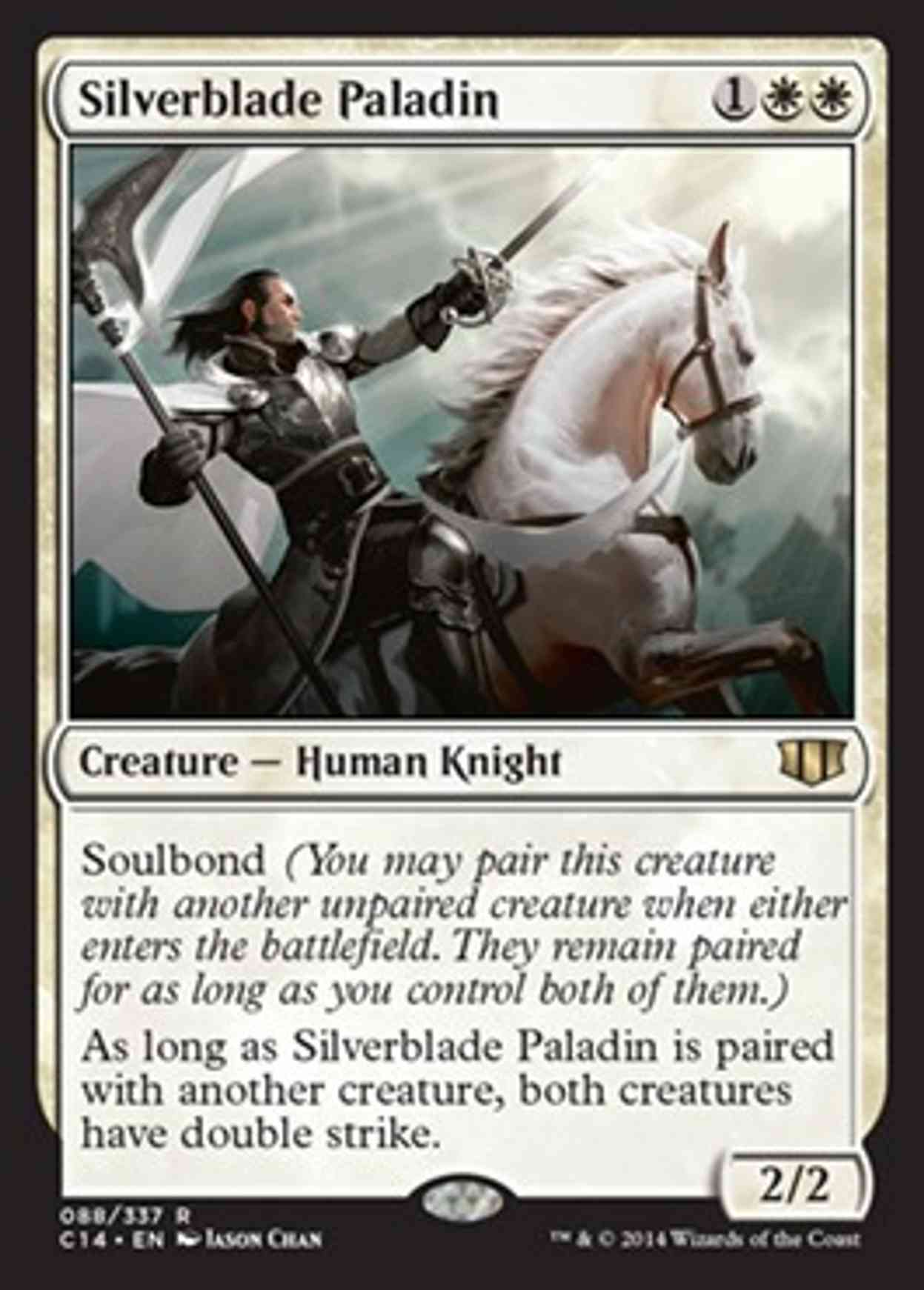 Silverblade Paladin magic card front