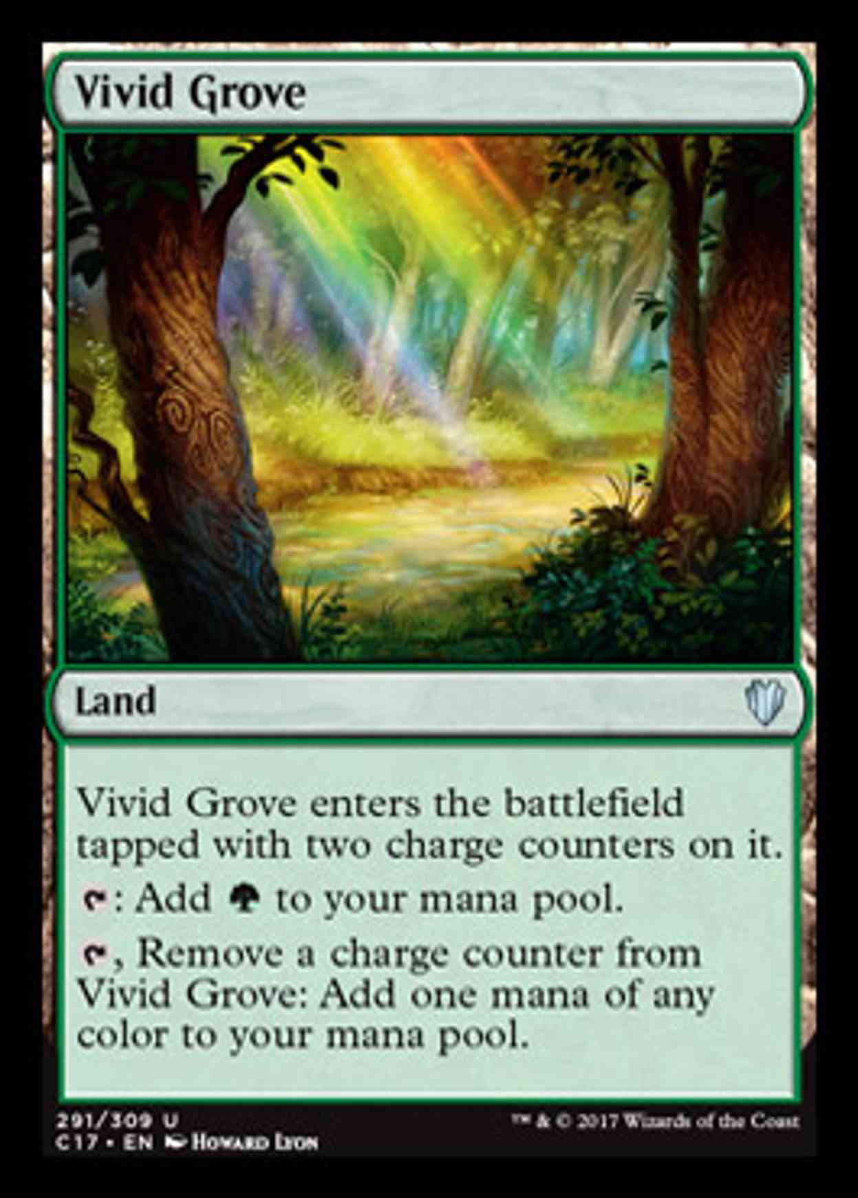 Vivid Grove magic card front