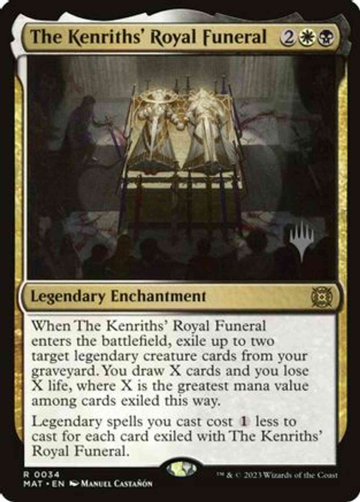 The Kenriths' Royal Funeral magic card front