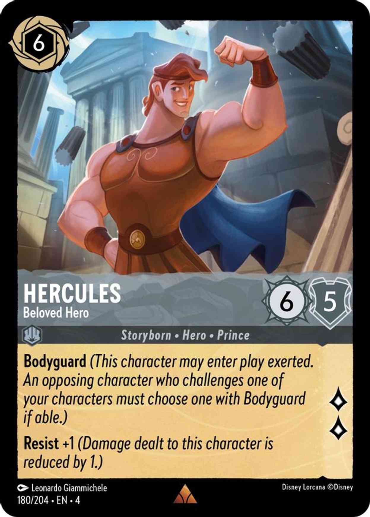 Hercules - Beloved Hero magic card front