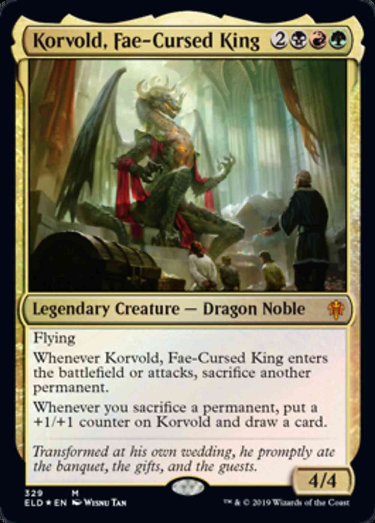 Korvold, Fae-Cursed King magic card front