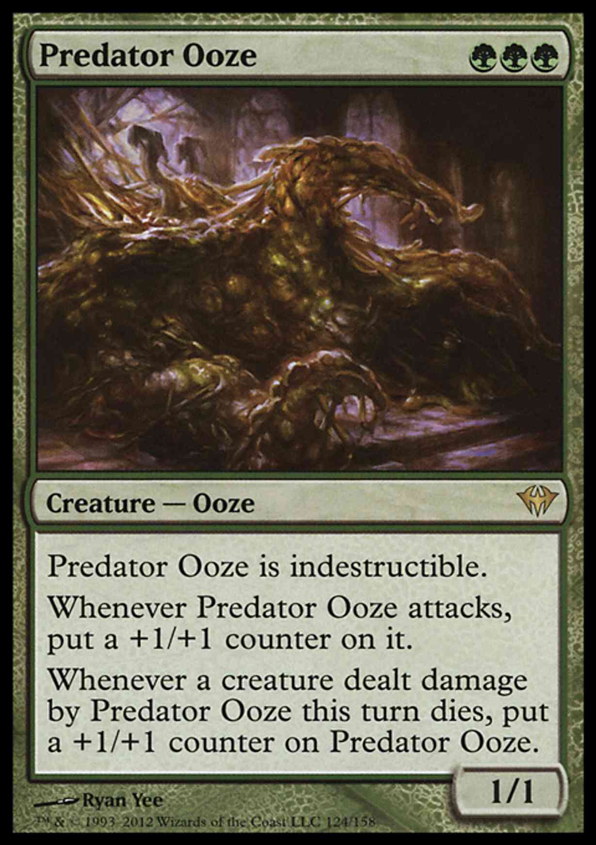 Predator Ooze magic card front