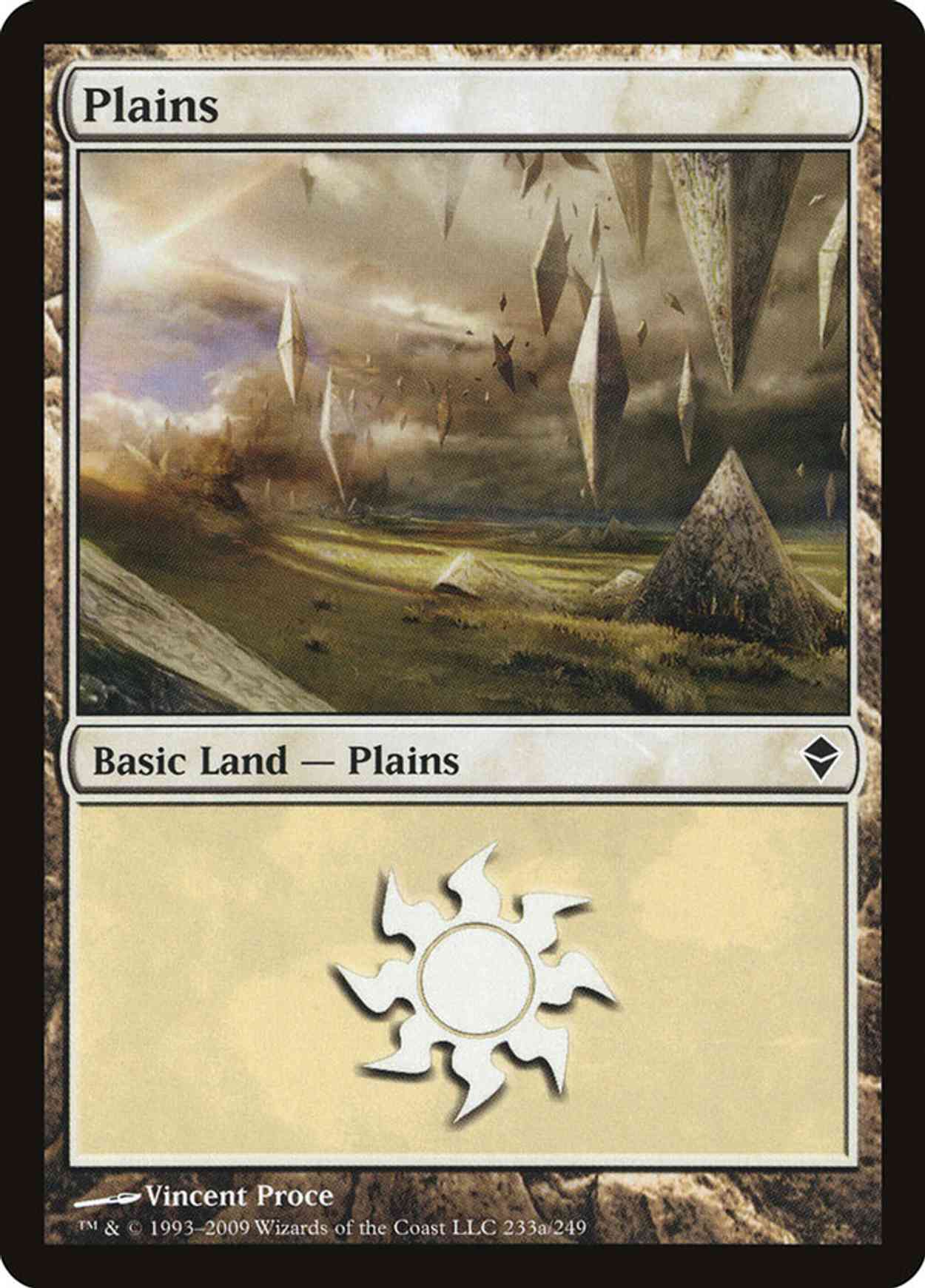 Plains (233a) magic card front