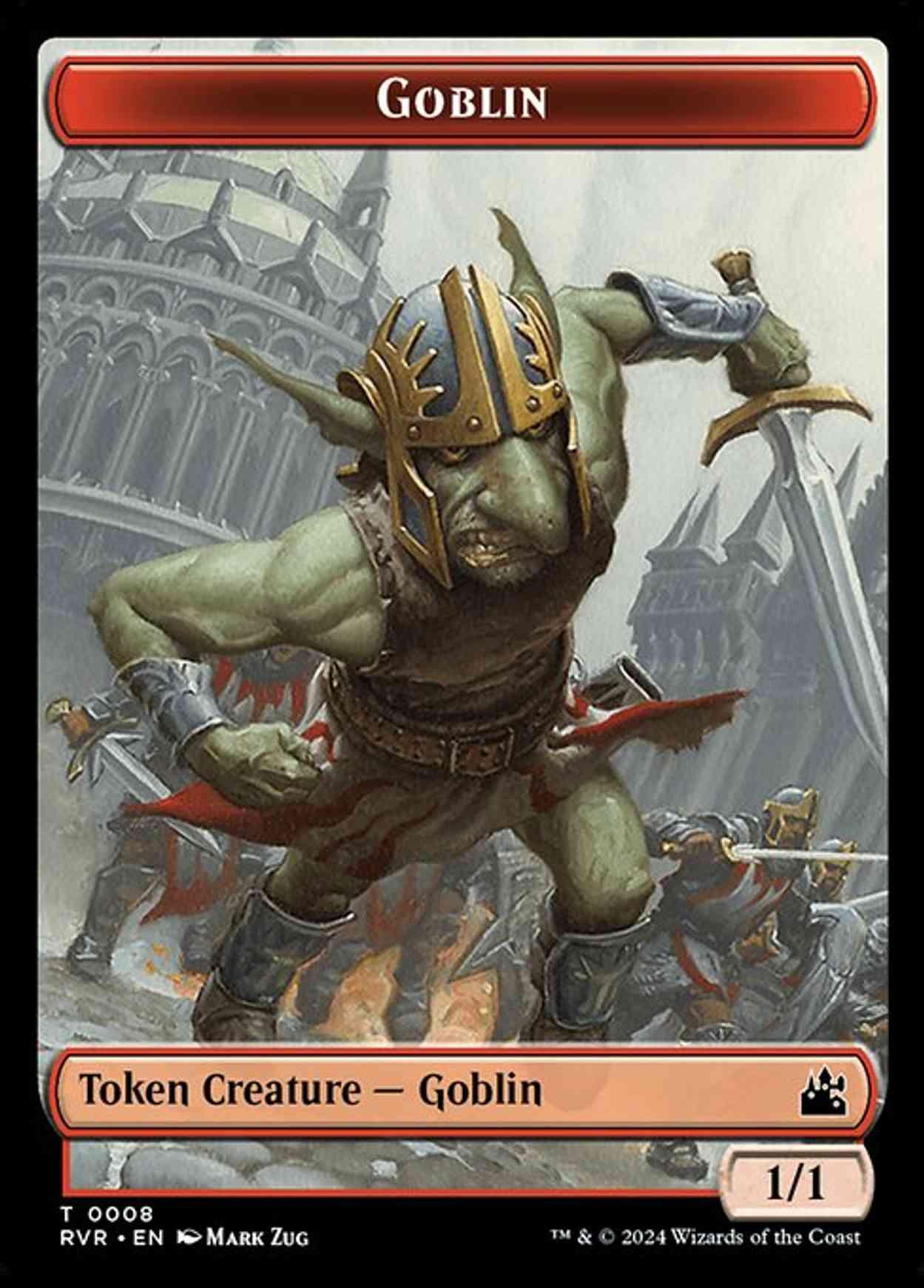 Goblin (0008) // Spirit (0004) Double-Sided Token magic card front