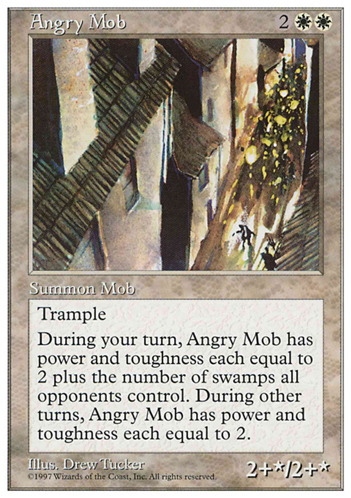 Angry Mob magic card front