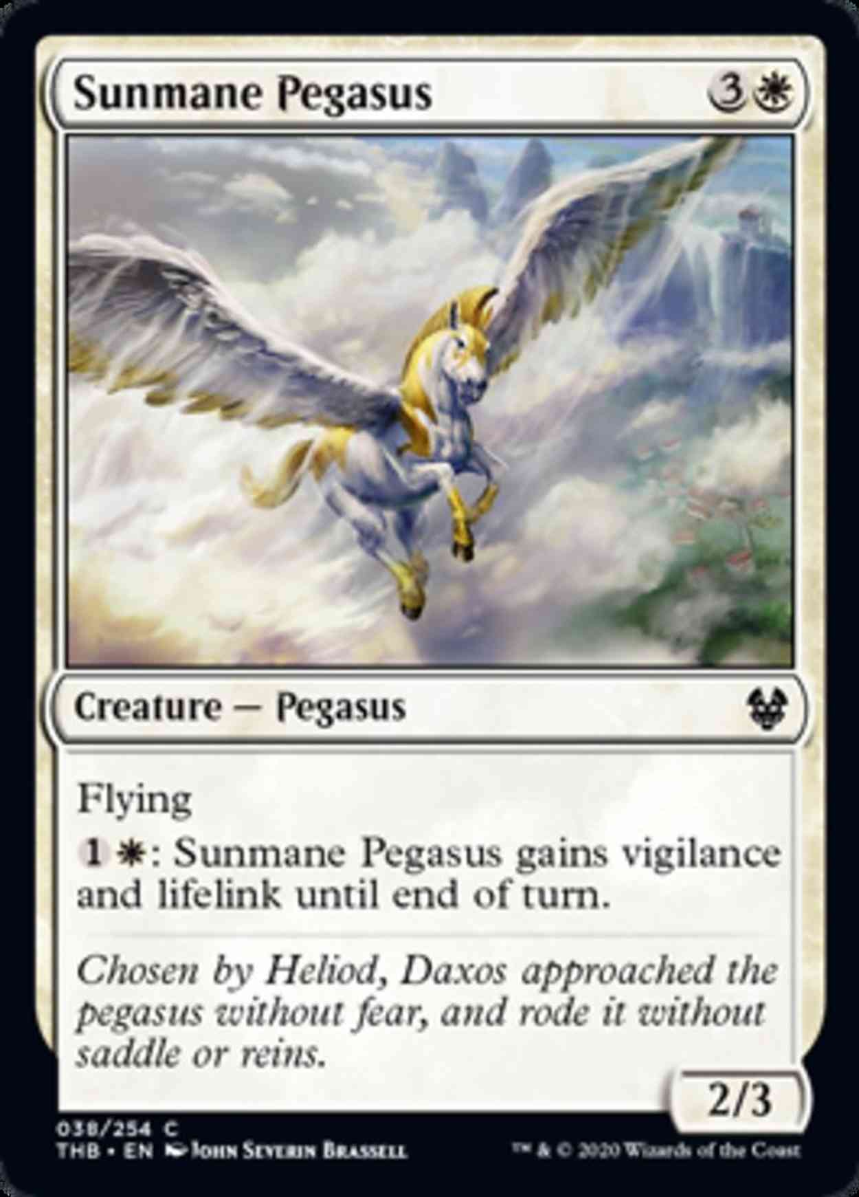 Sunmane Pegasus magic card front