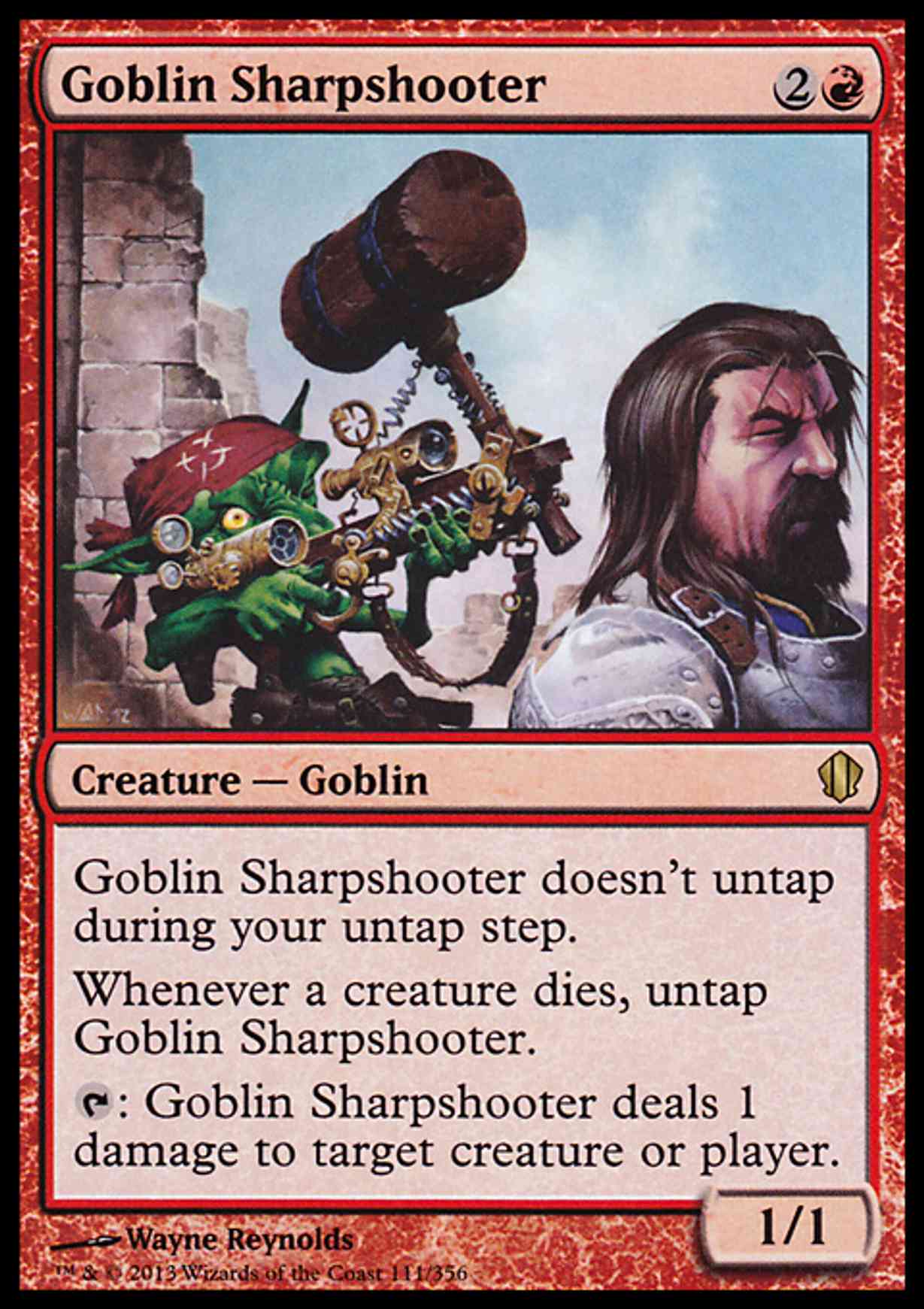 Goblin Sharpshooter magic card front