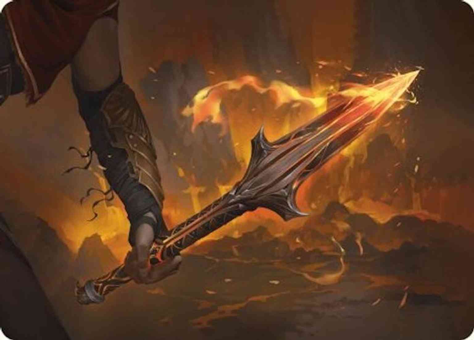 The Spear of Leonidas Art Card magic card front