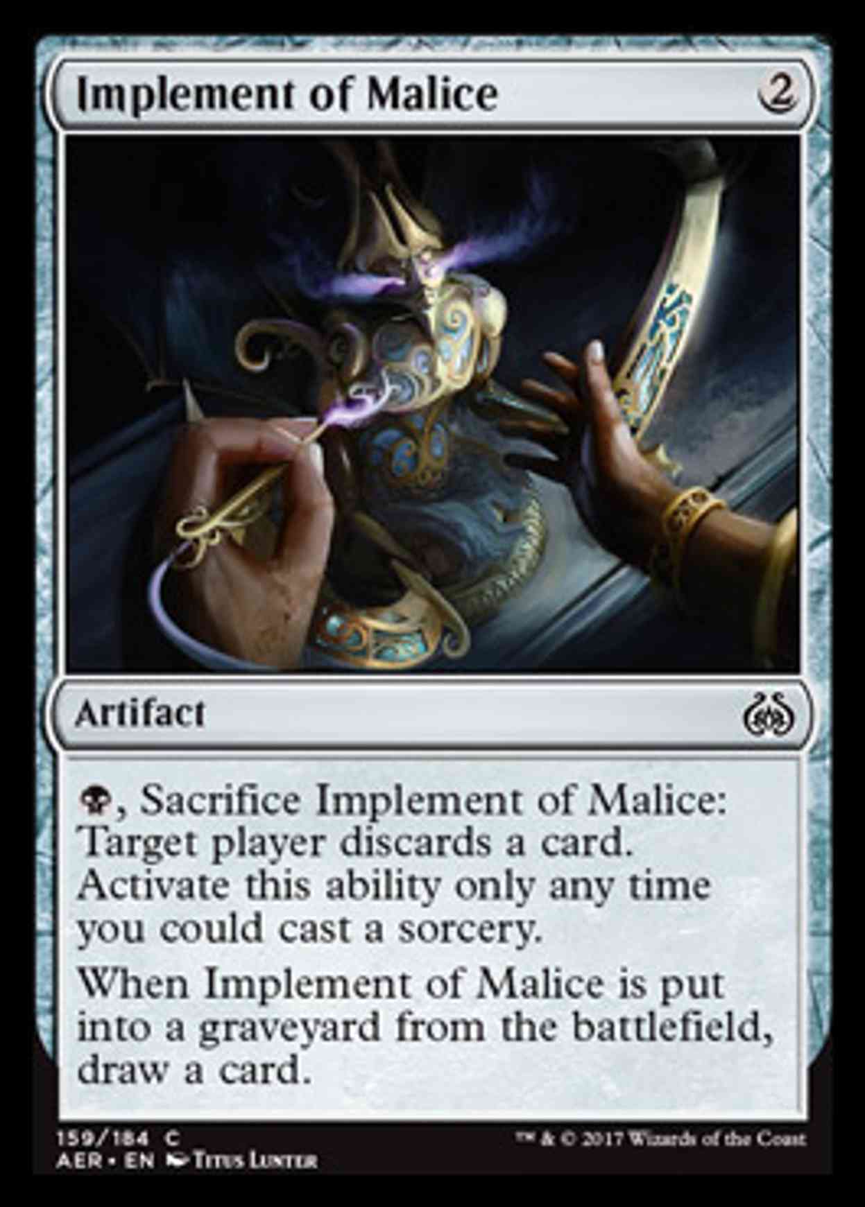 Implement of Malice magic card front
