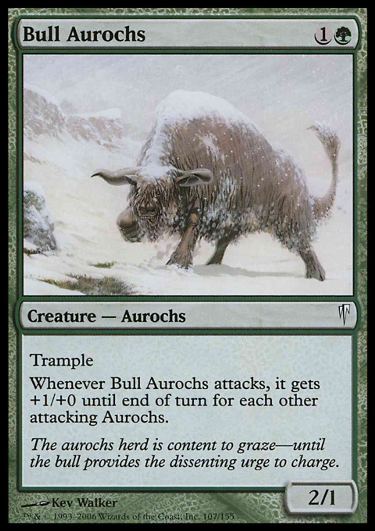 Bull Aurochs magic card front