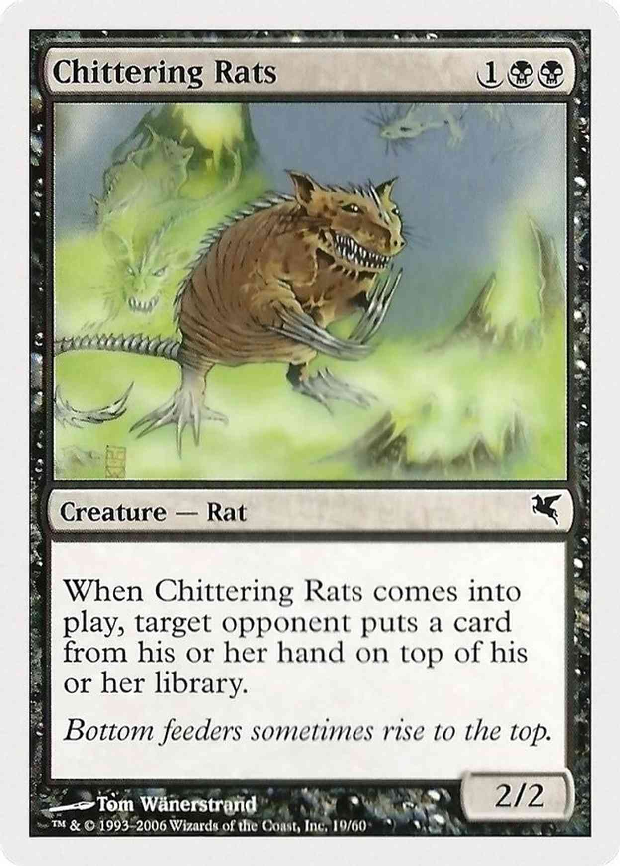 Chittering Rats (19) magic card front