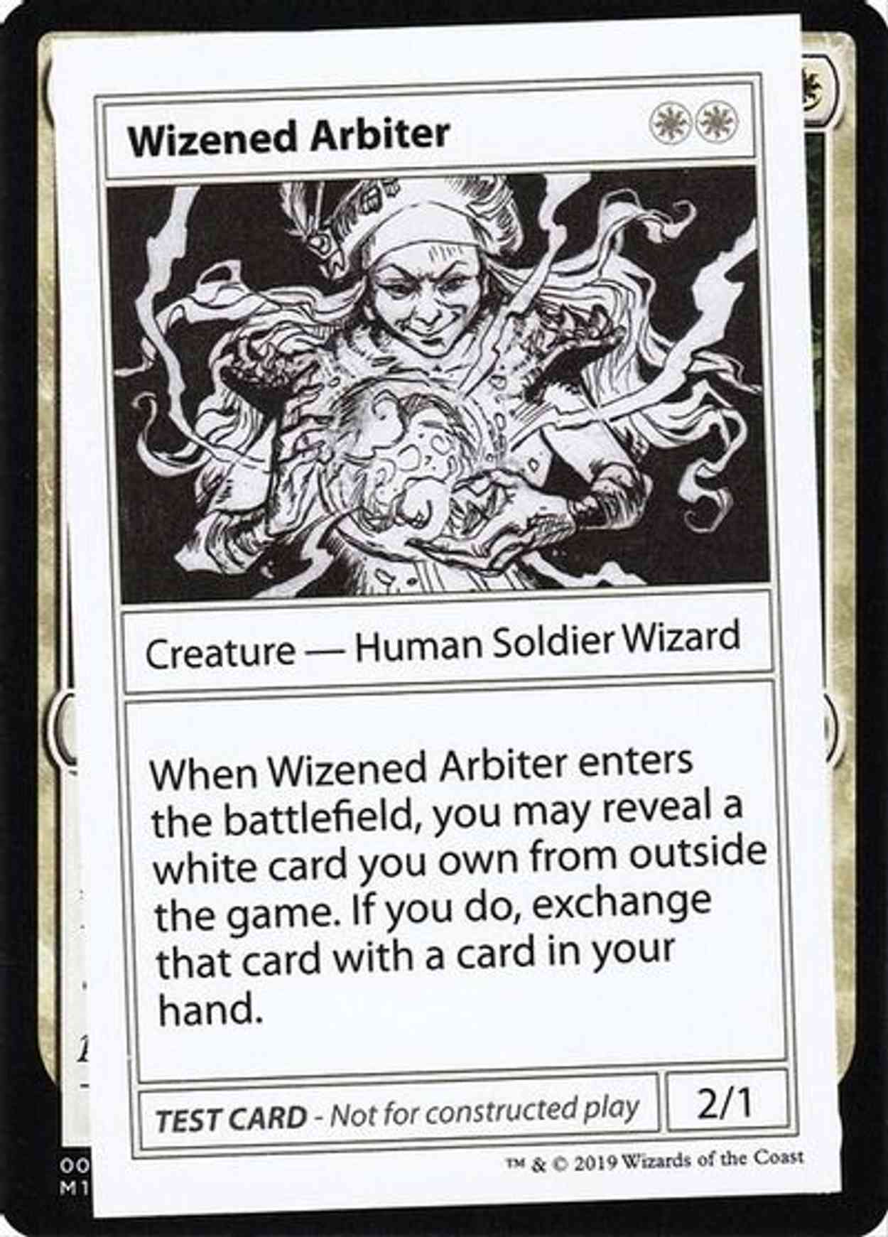 Wizened Arbiter (No PW Symbol) magic card front