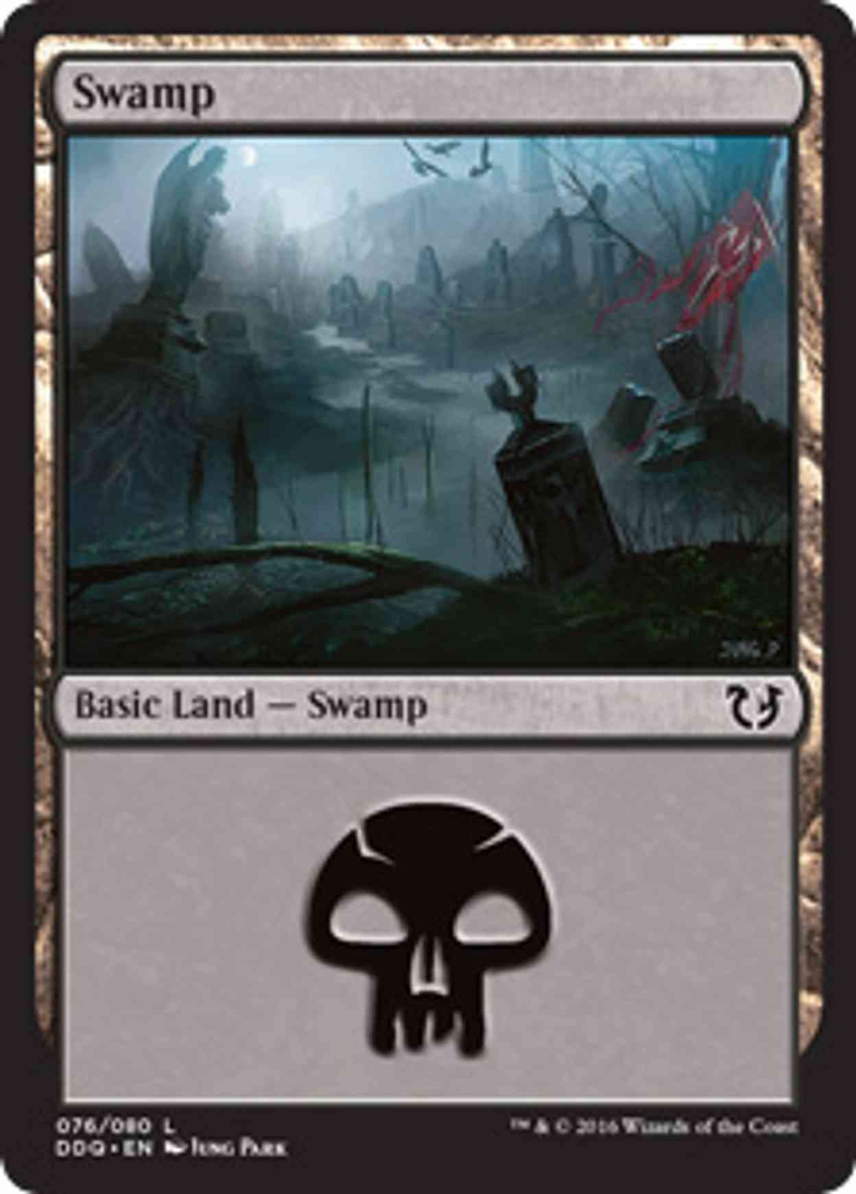 Swamp (76) magic card front