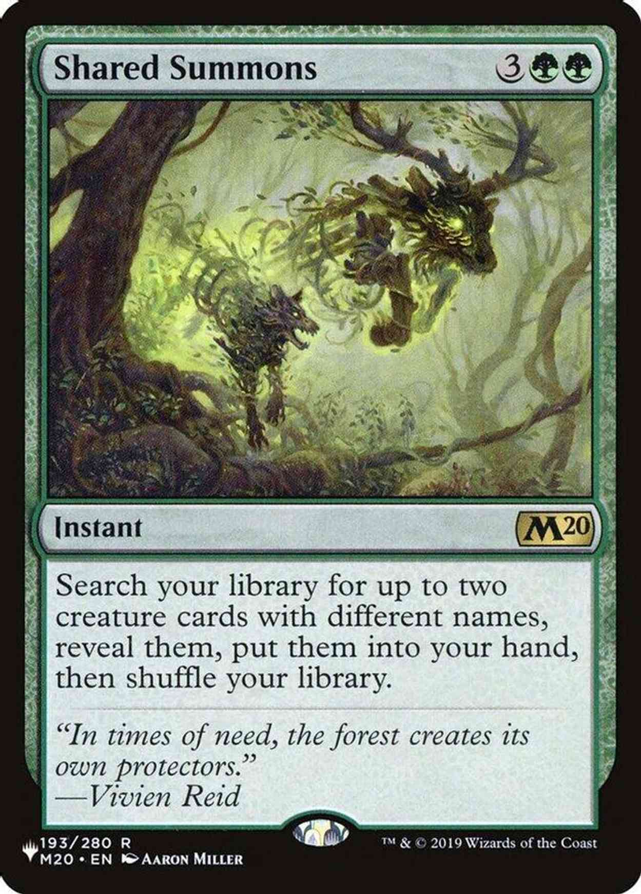 Shared Summons magic card front