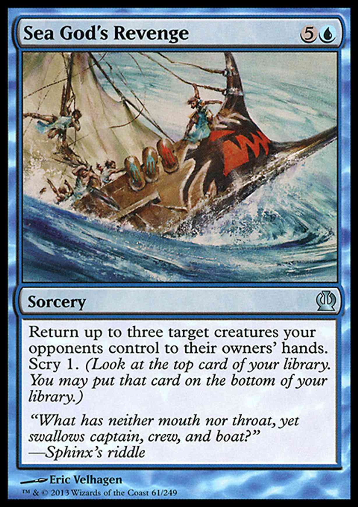 Sea God's Revenge magic card front
