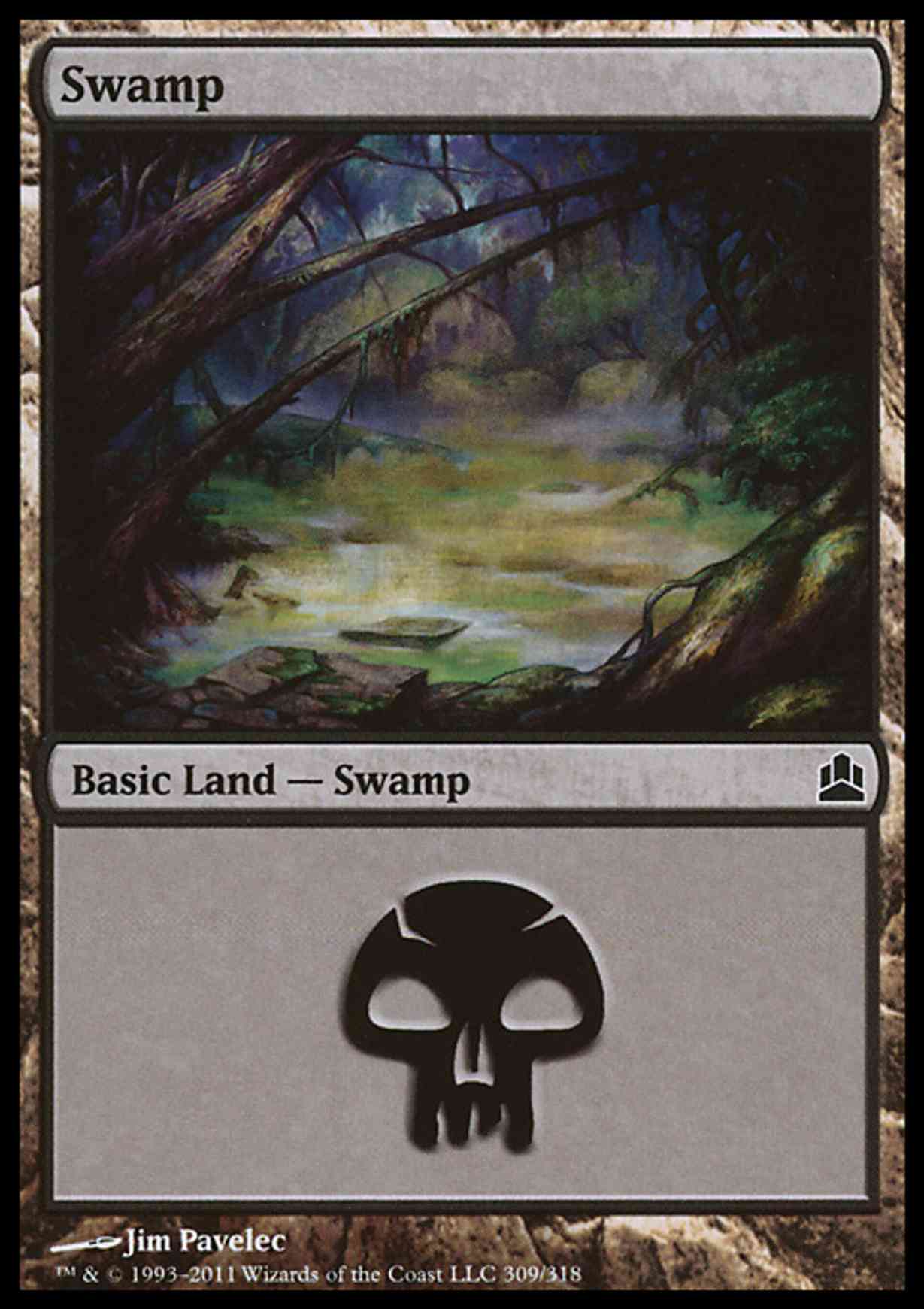 Swamp (309) magic card front