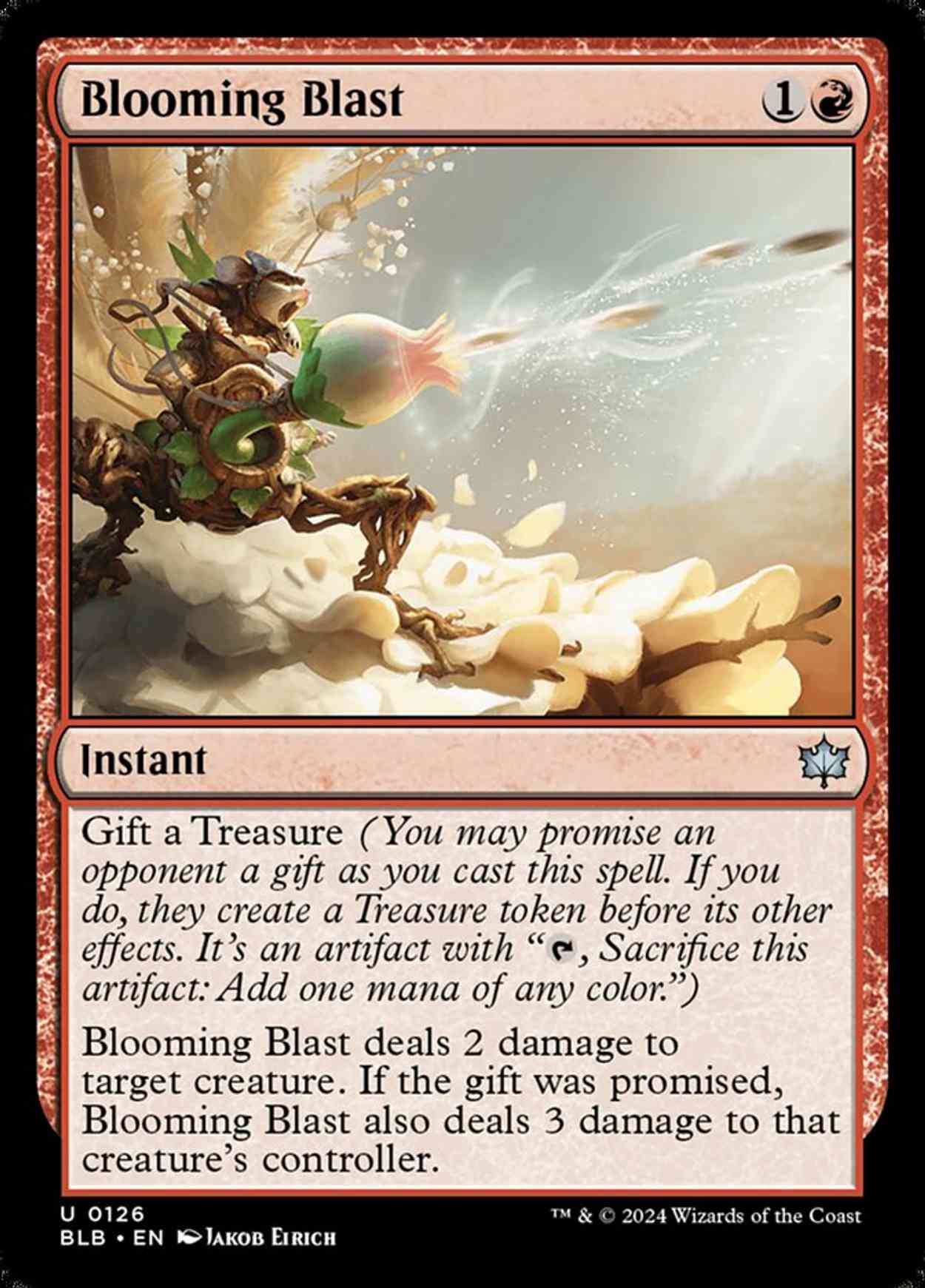 Blooming Blast magic card front