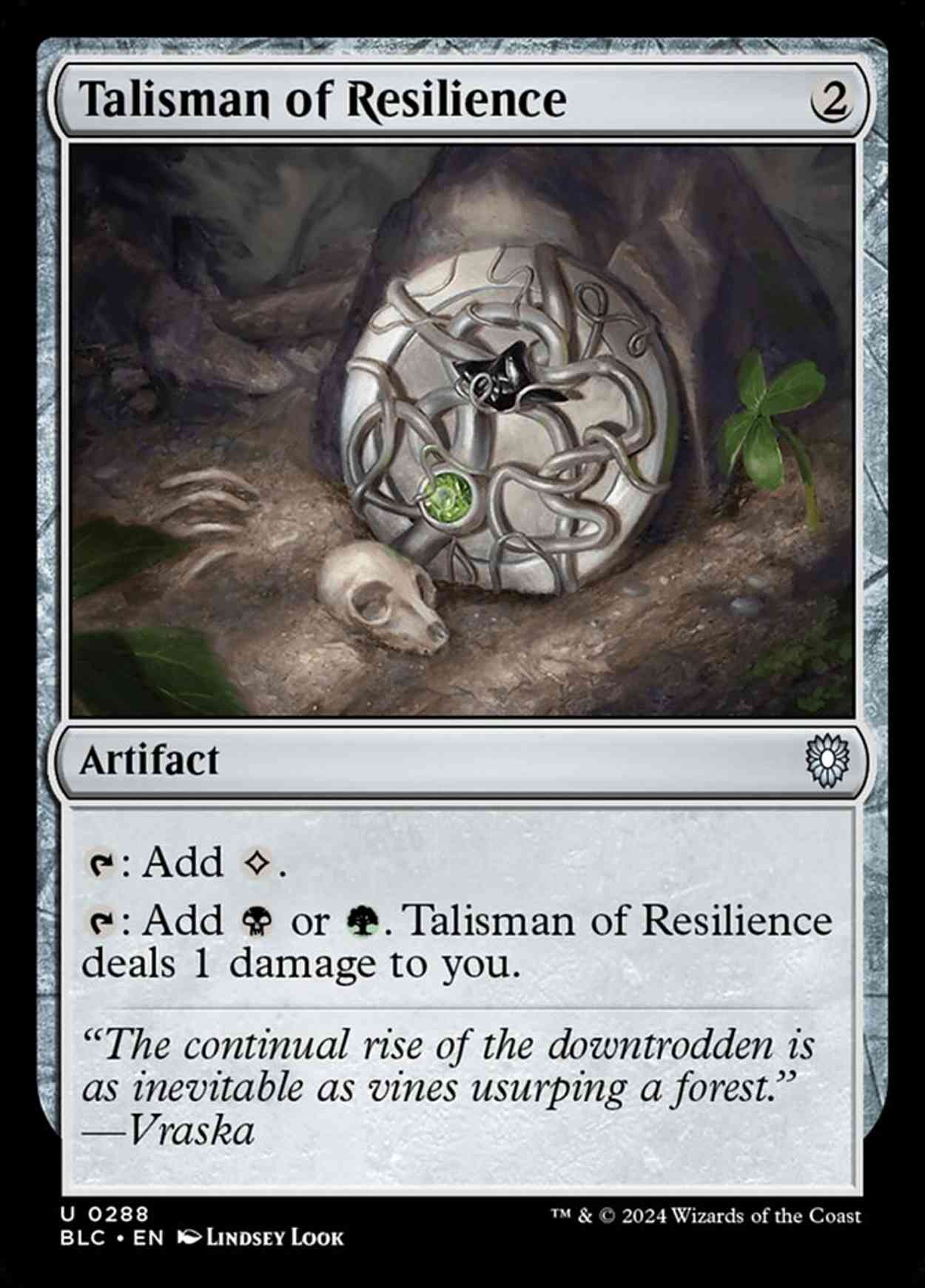 Talisman of Resilience magic card front