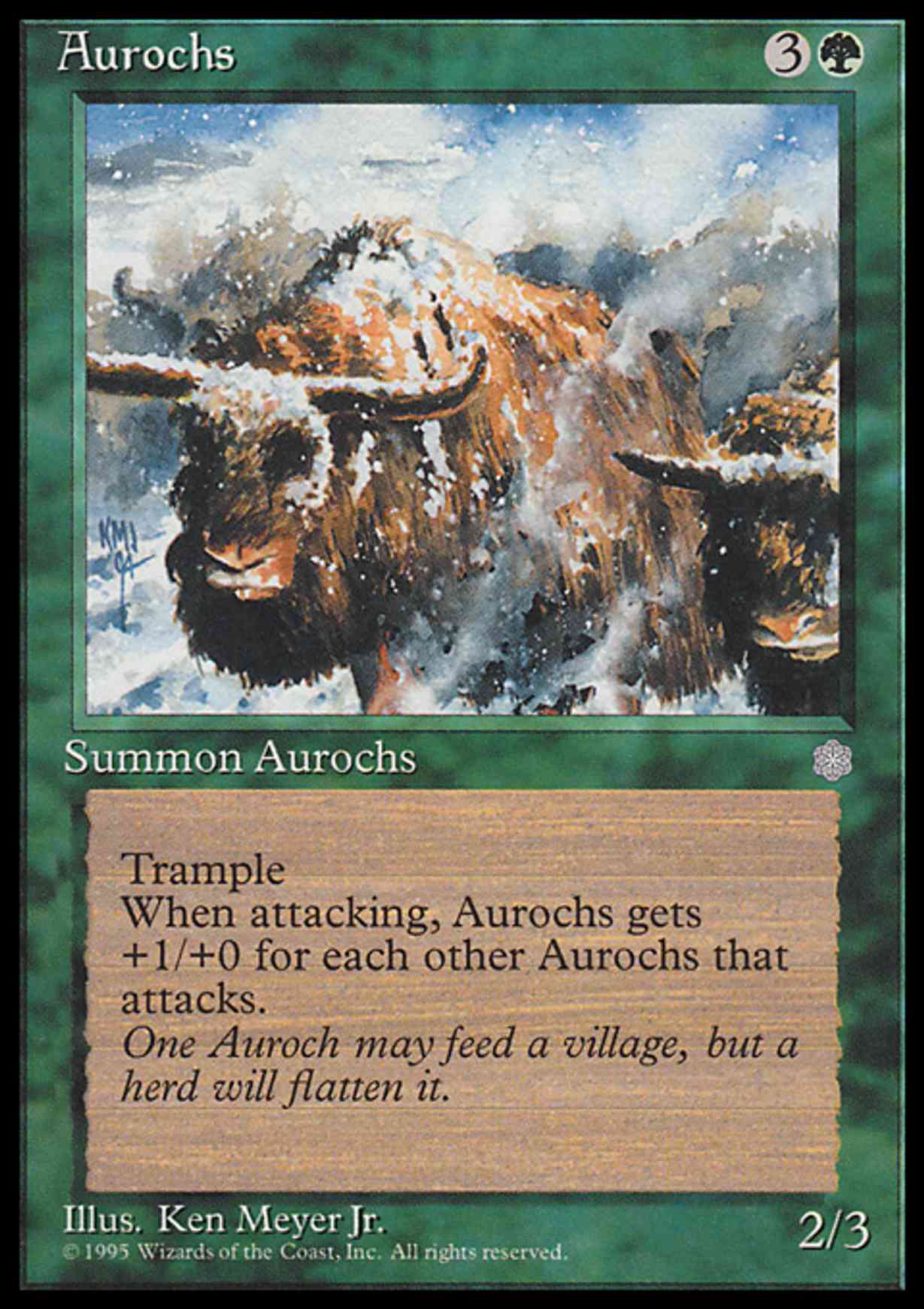 Aurochs magic card front